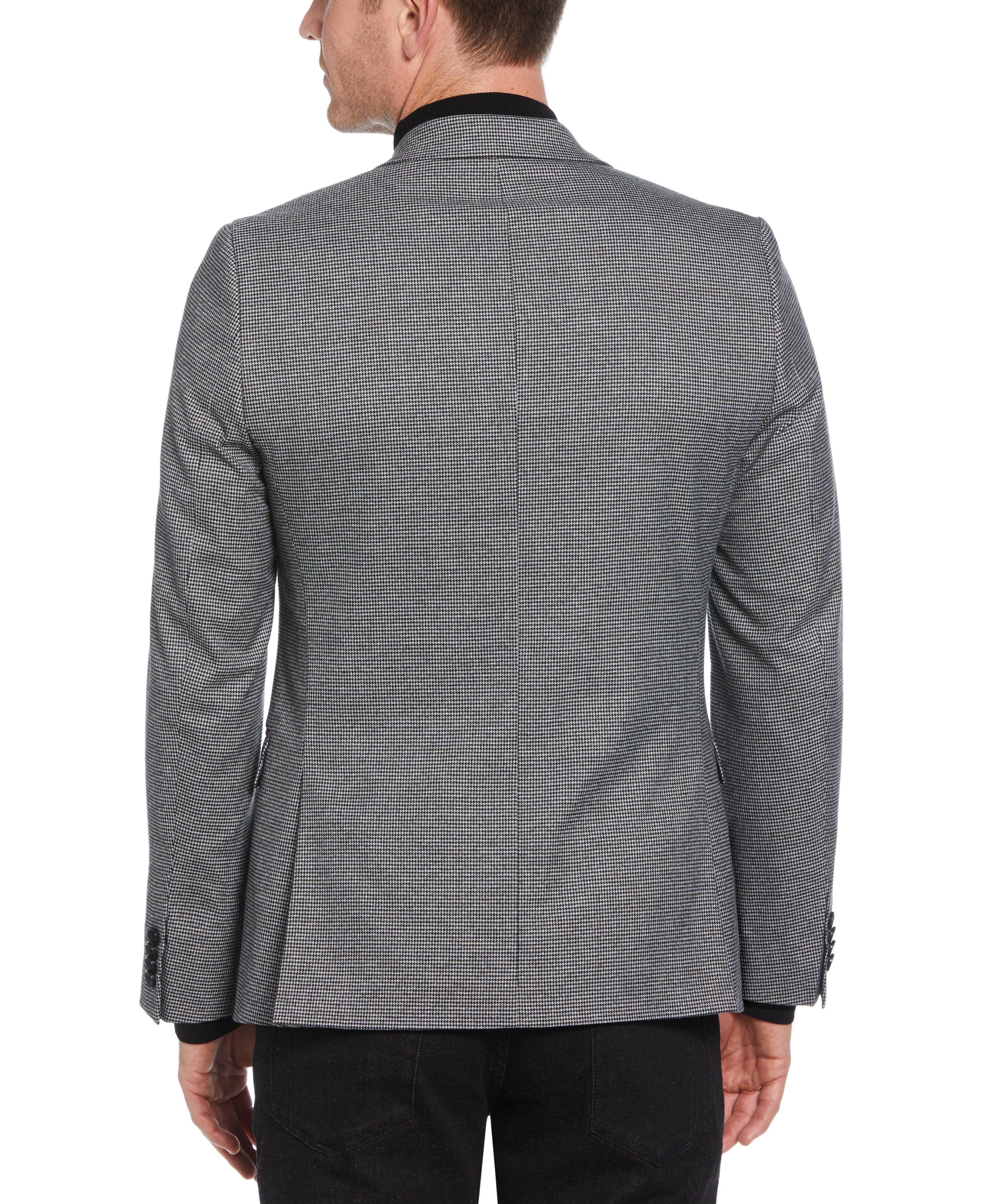 Skinny Fit Gingham Peak Lapel Sport Coat - Image 2