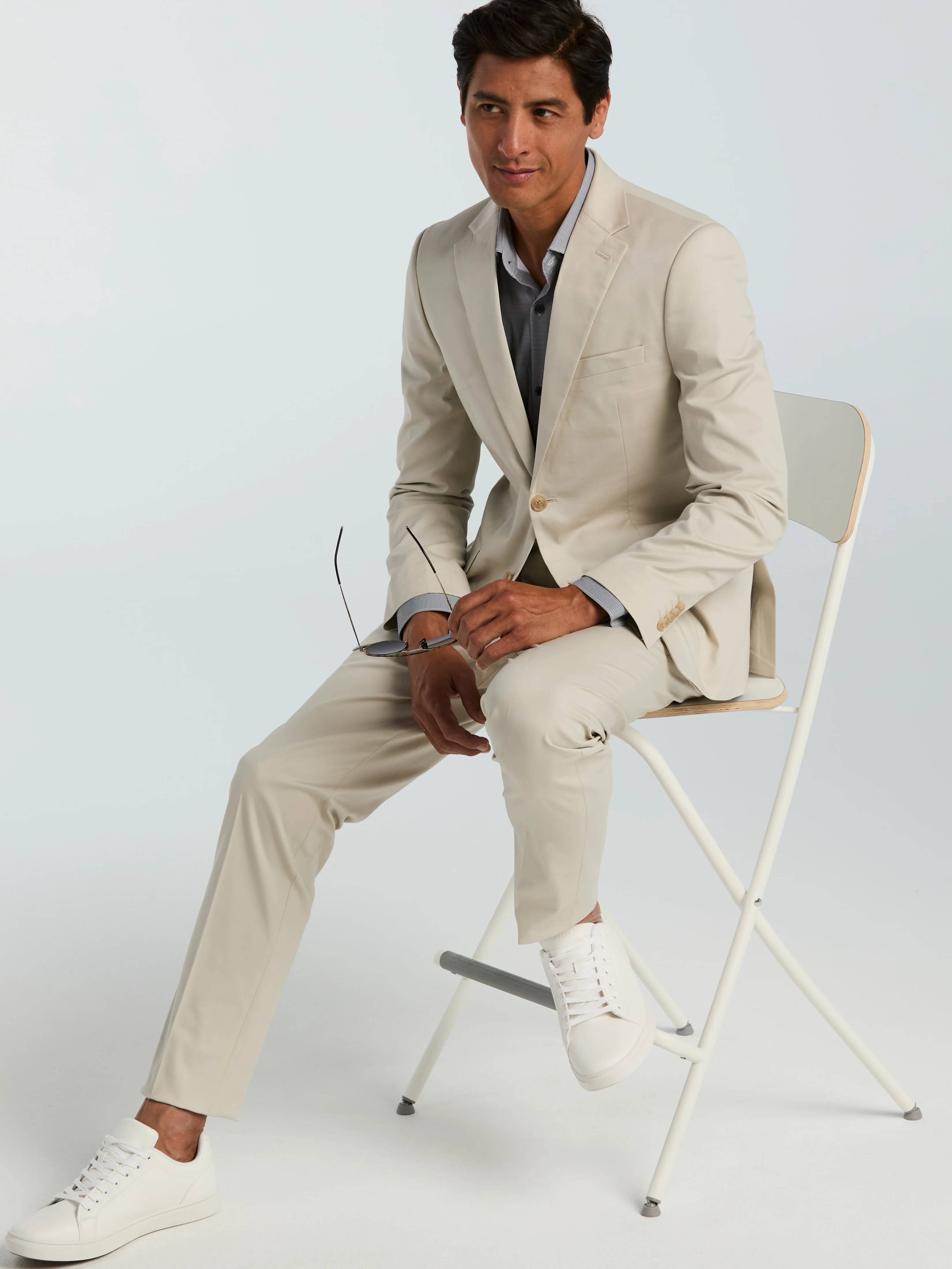 Skinny Fit Solid Suit - Image 3