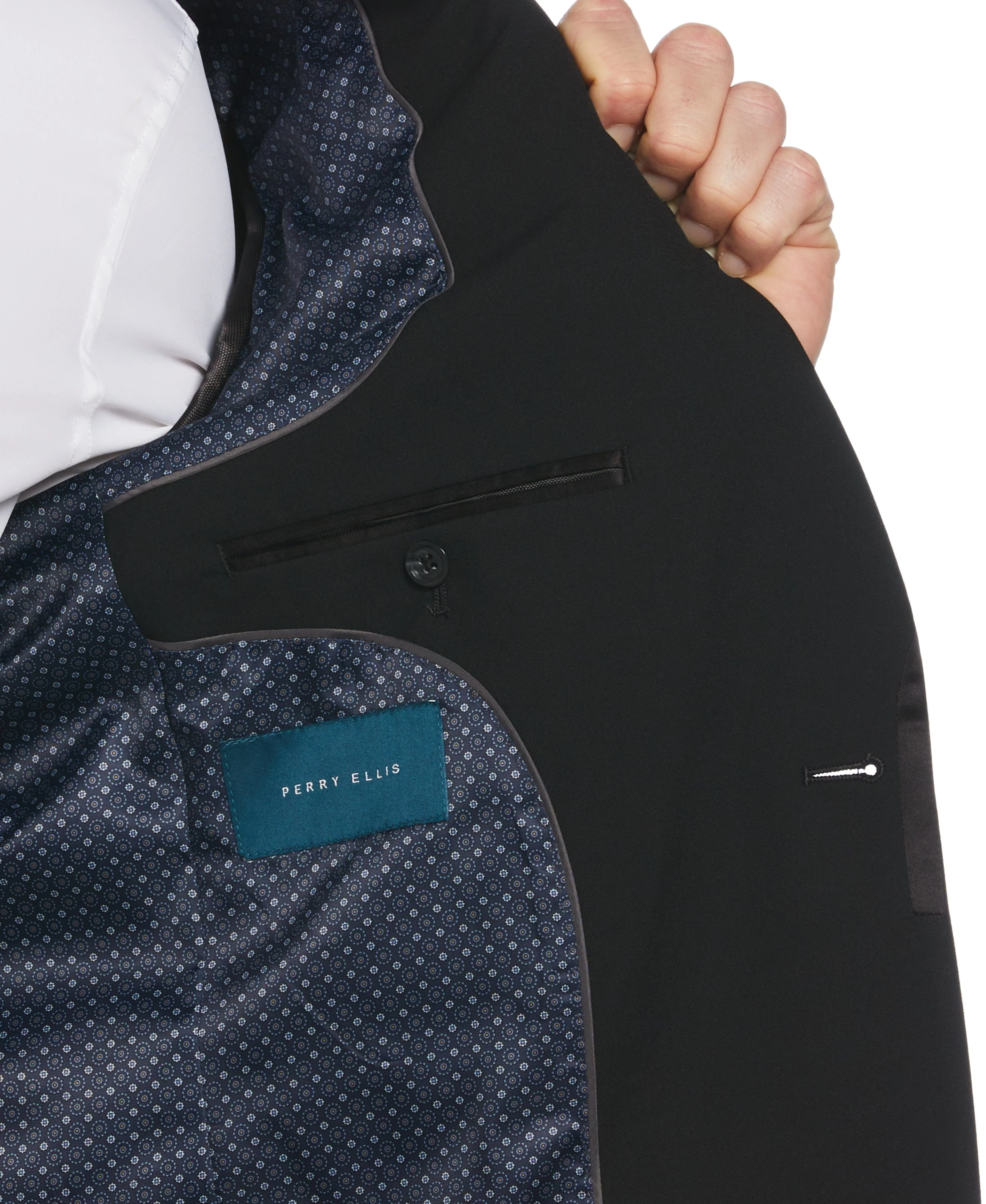 Slim Fit Black Stretch Tuxedo - Image 6