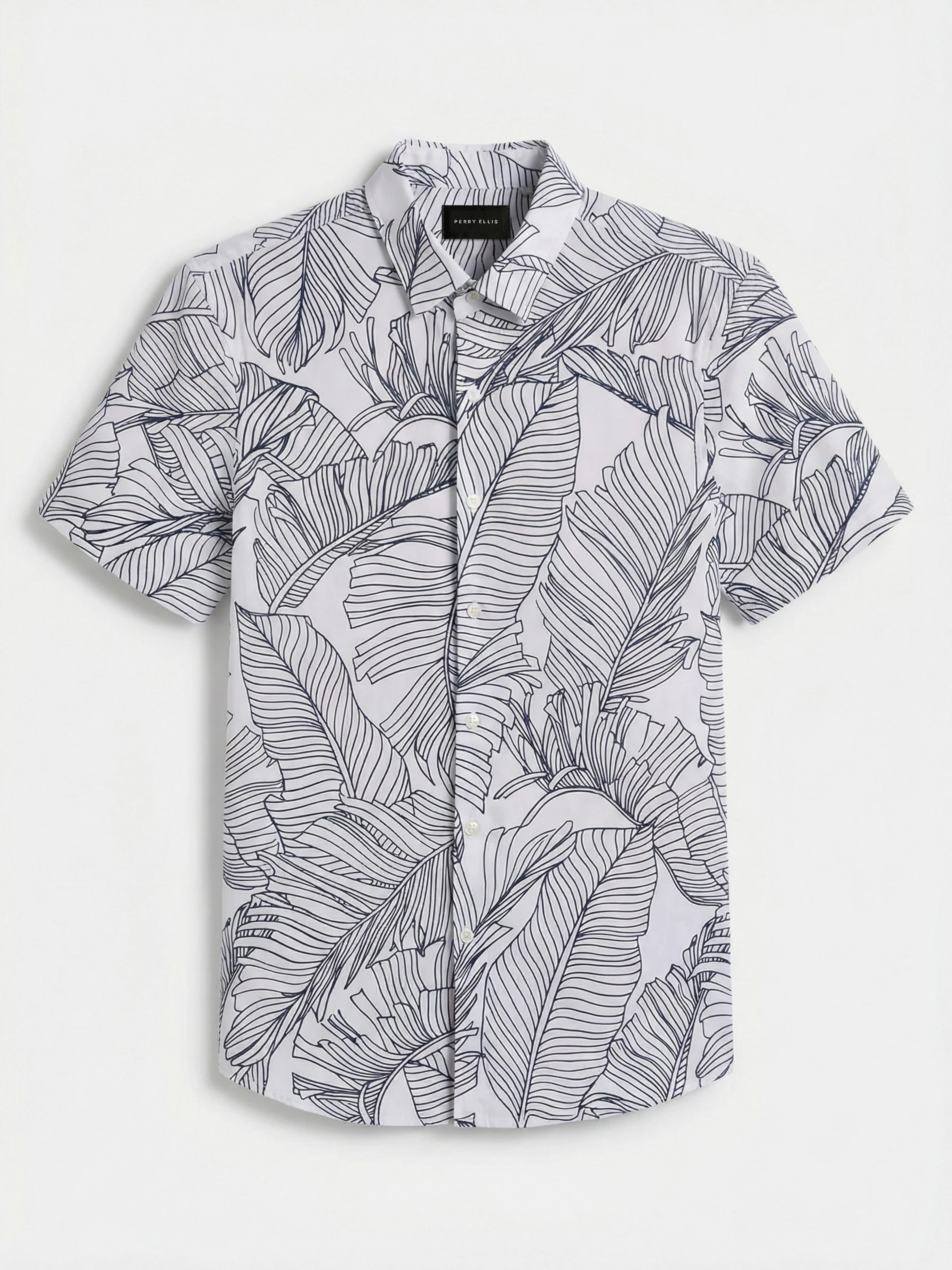 Slim Fit Botanical Print Shirt - Image 5