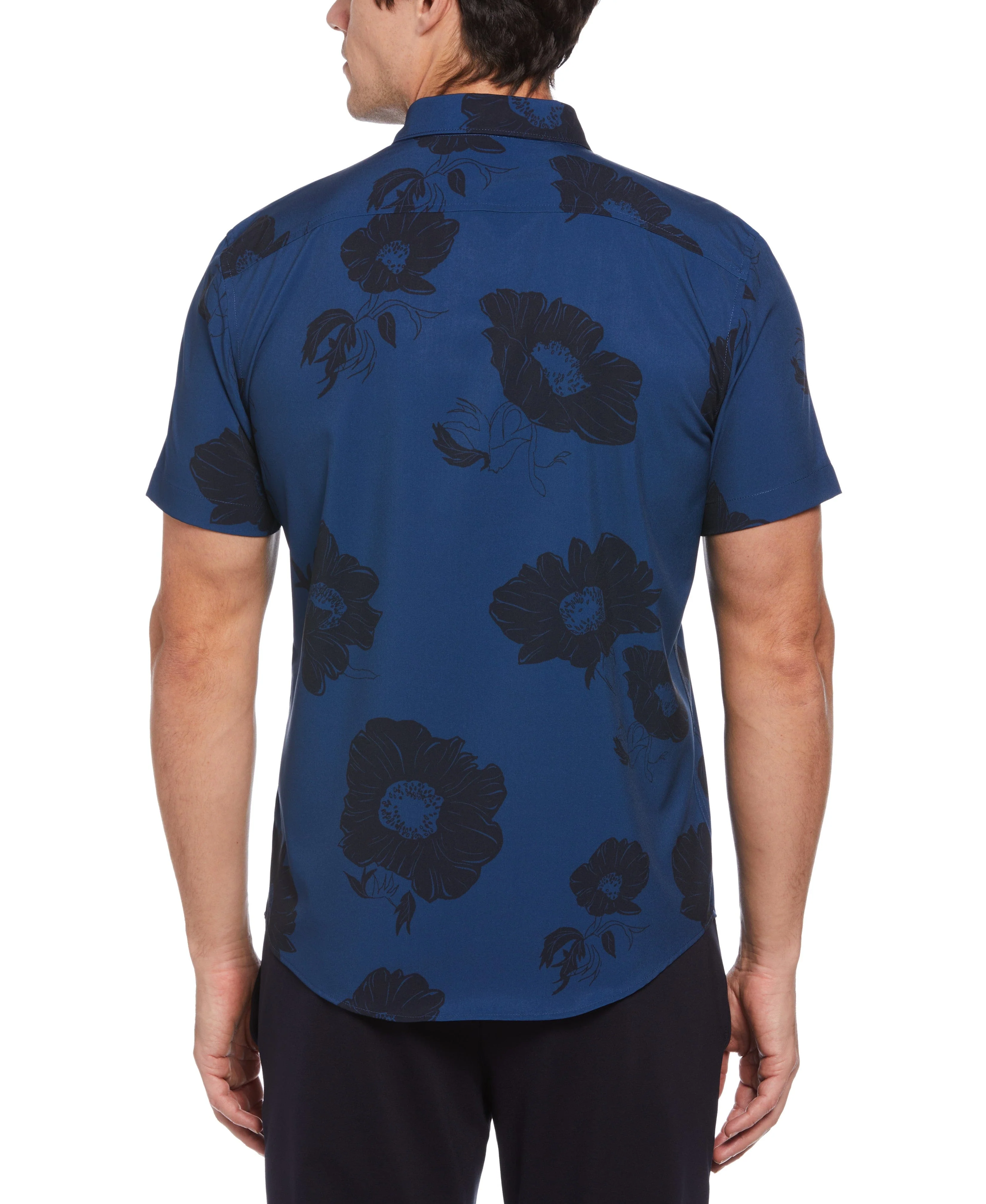 Slim Fit Contrast Floral Shirt - Image 2