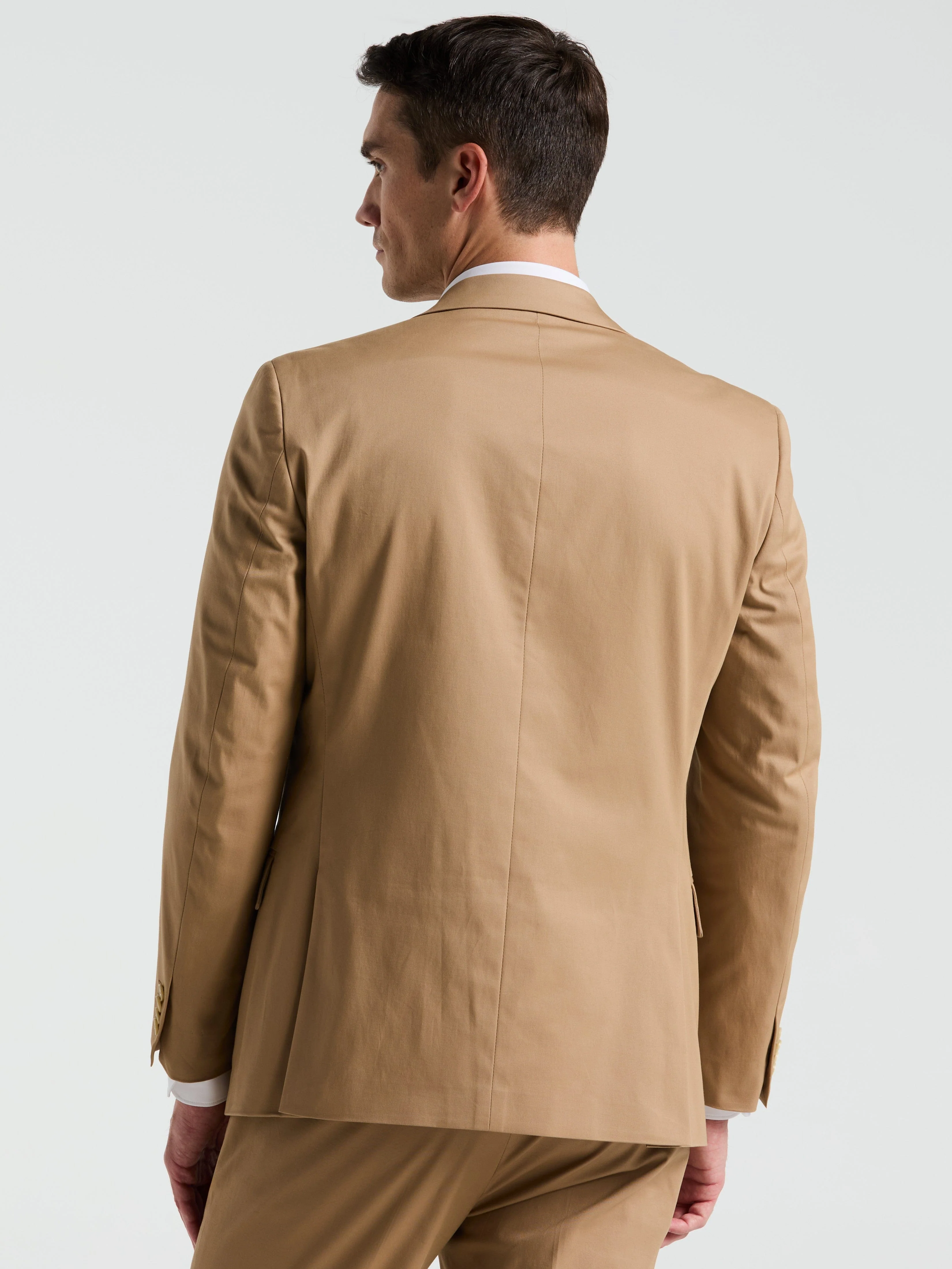 Slim Fit Cotton Blend Suit Jacket - Image 3