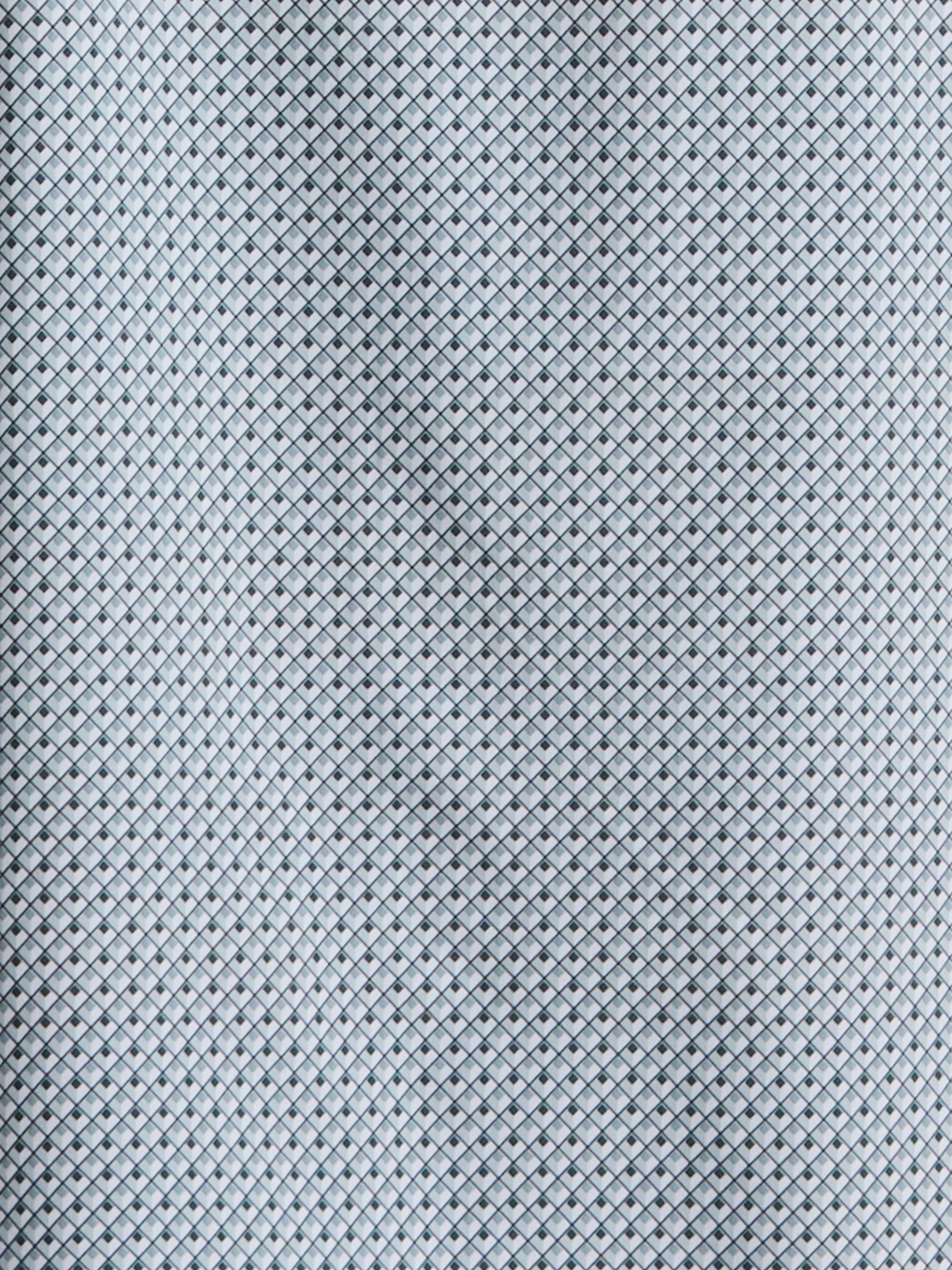 Slim Fit Cube Geometric Print Shirt - Image 10