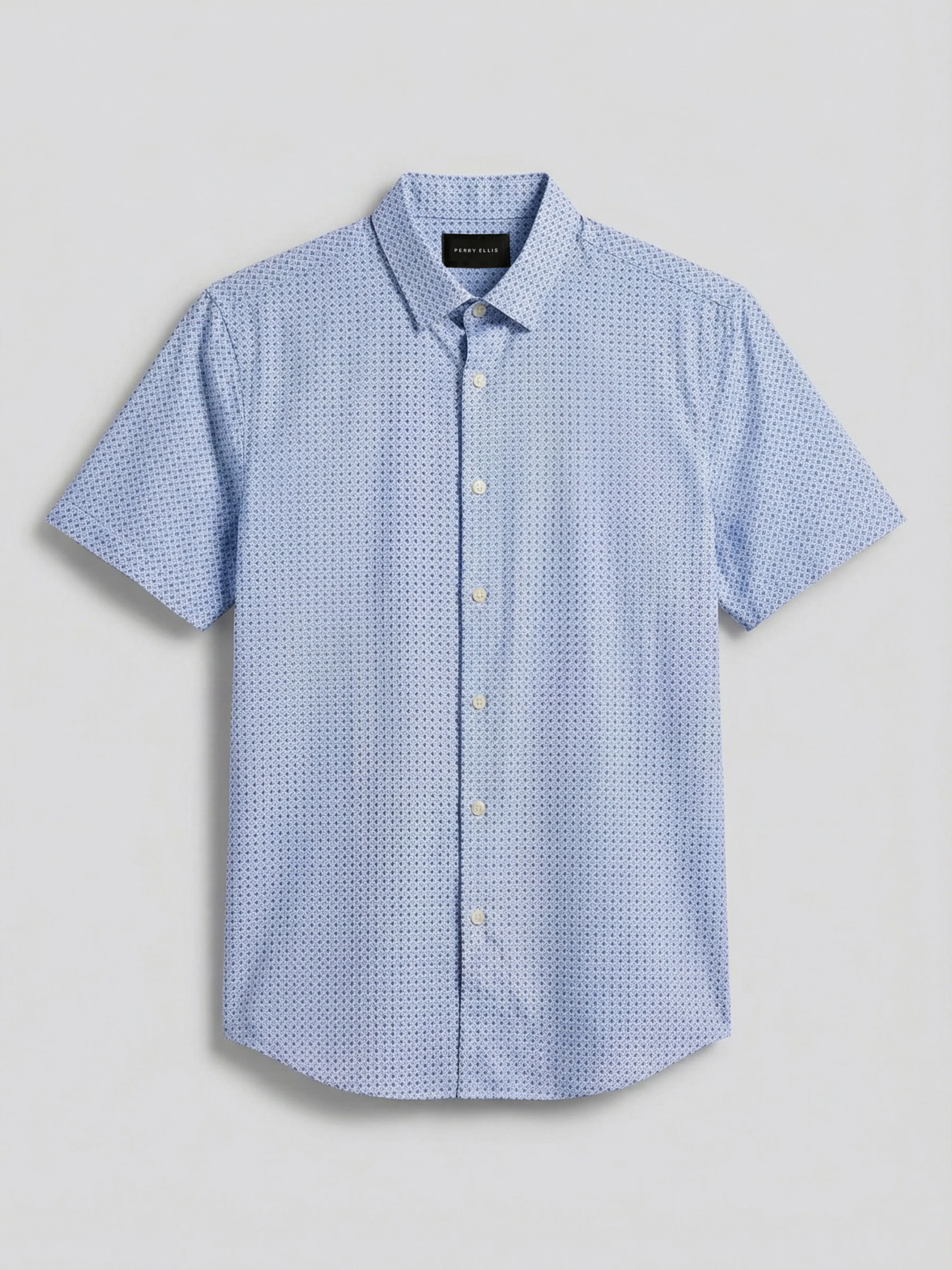 Slim Fit Cube Geometric Print Shirt - Image 7