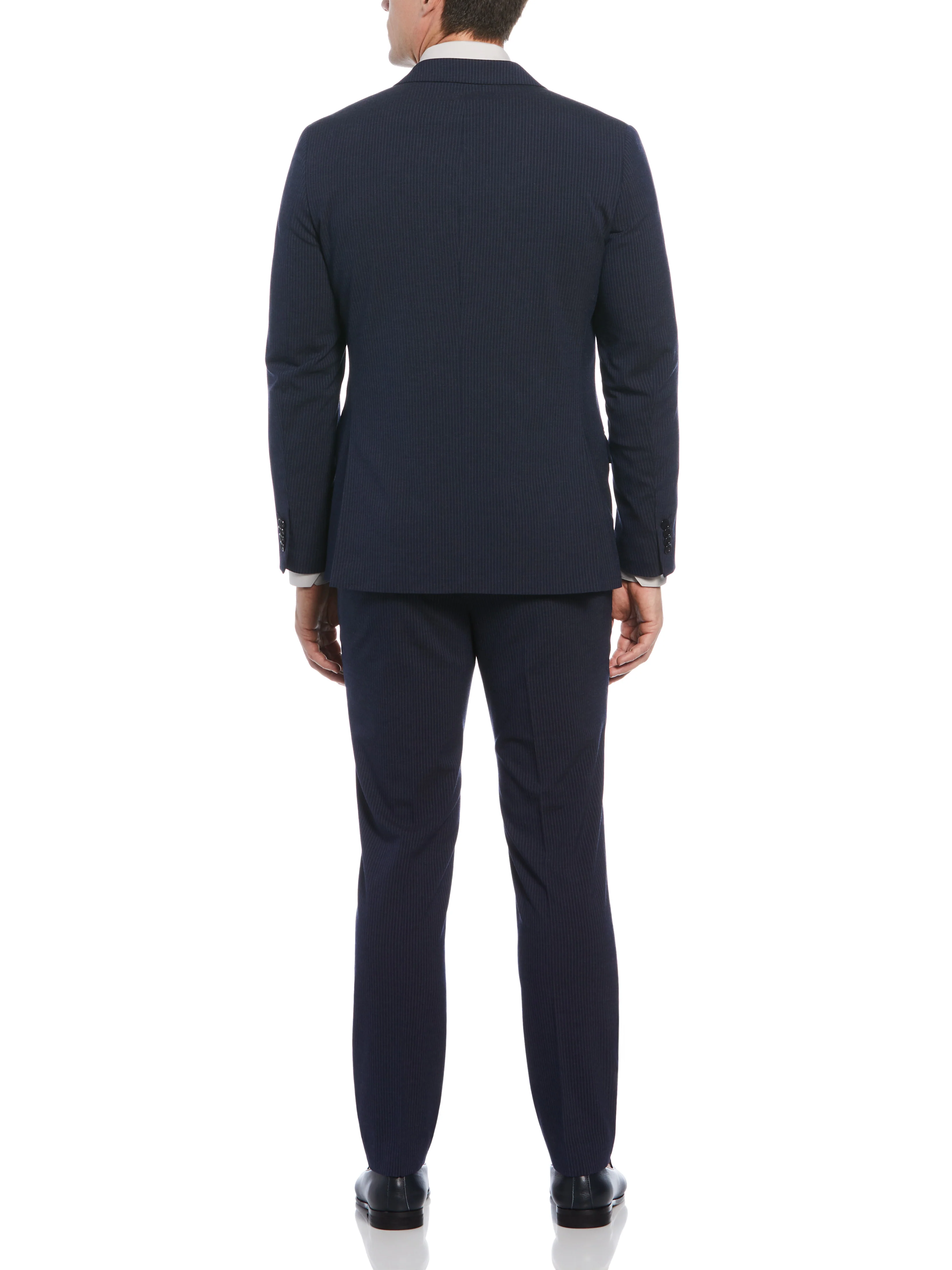 Slim Fit Double Breasted Pinstripe Suit Jacket - Image 6