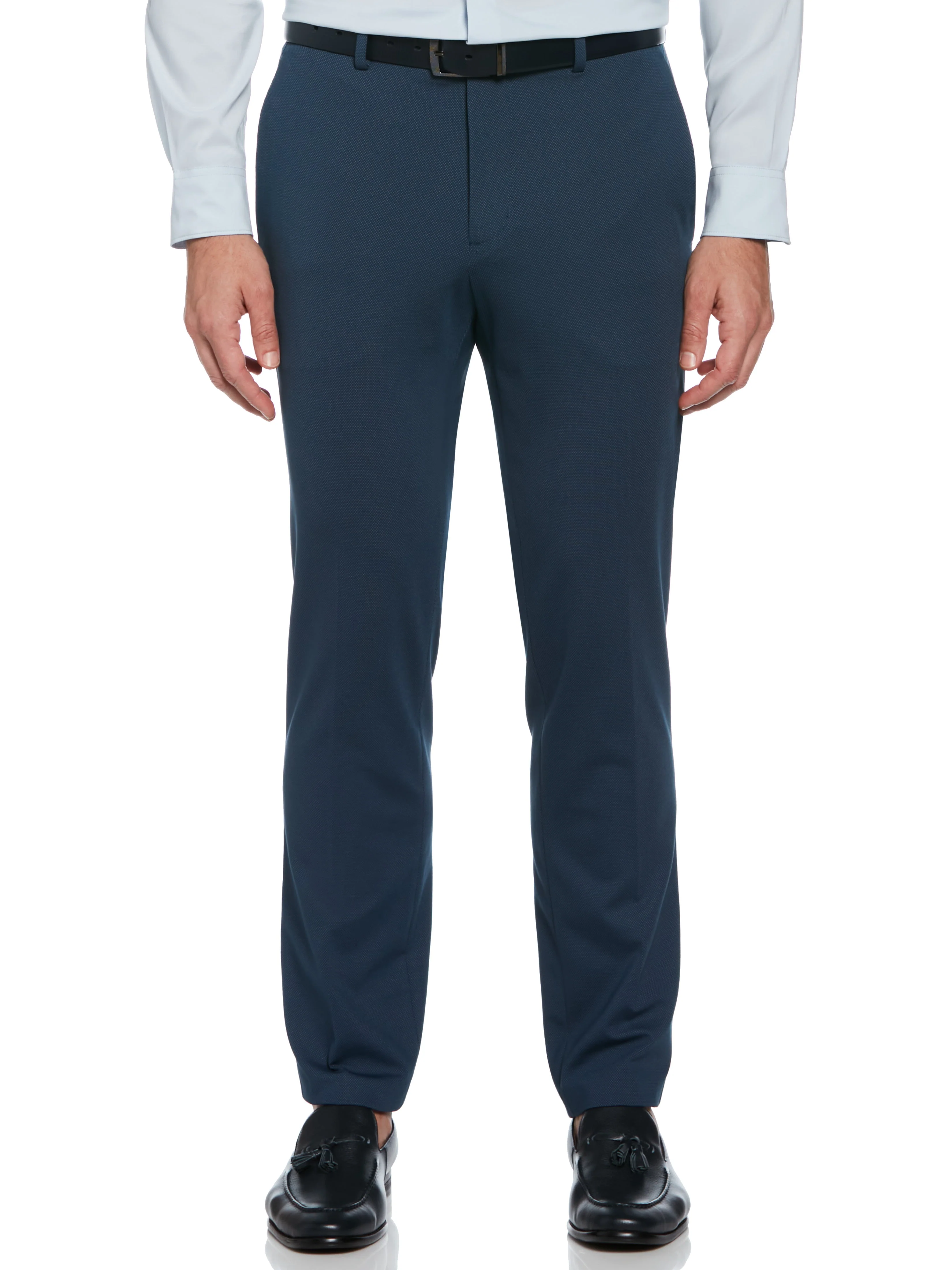 Slim Fit Pindot Stretch Knit Suit Pant - Image 3