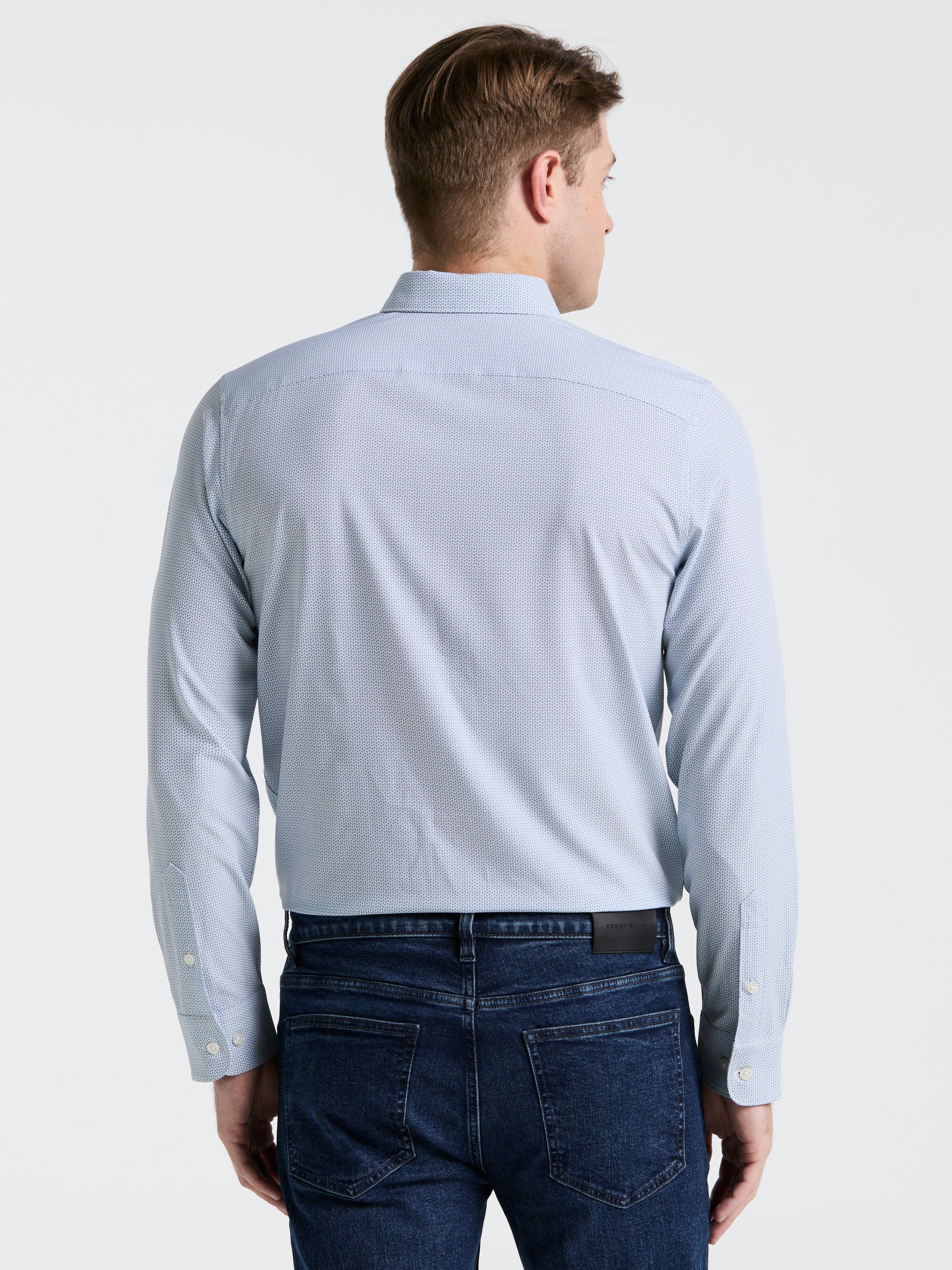 Slim Fit Float Total Stretch Pattern Shirt - Image 3