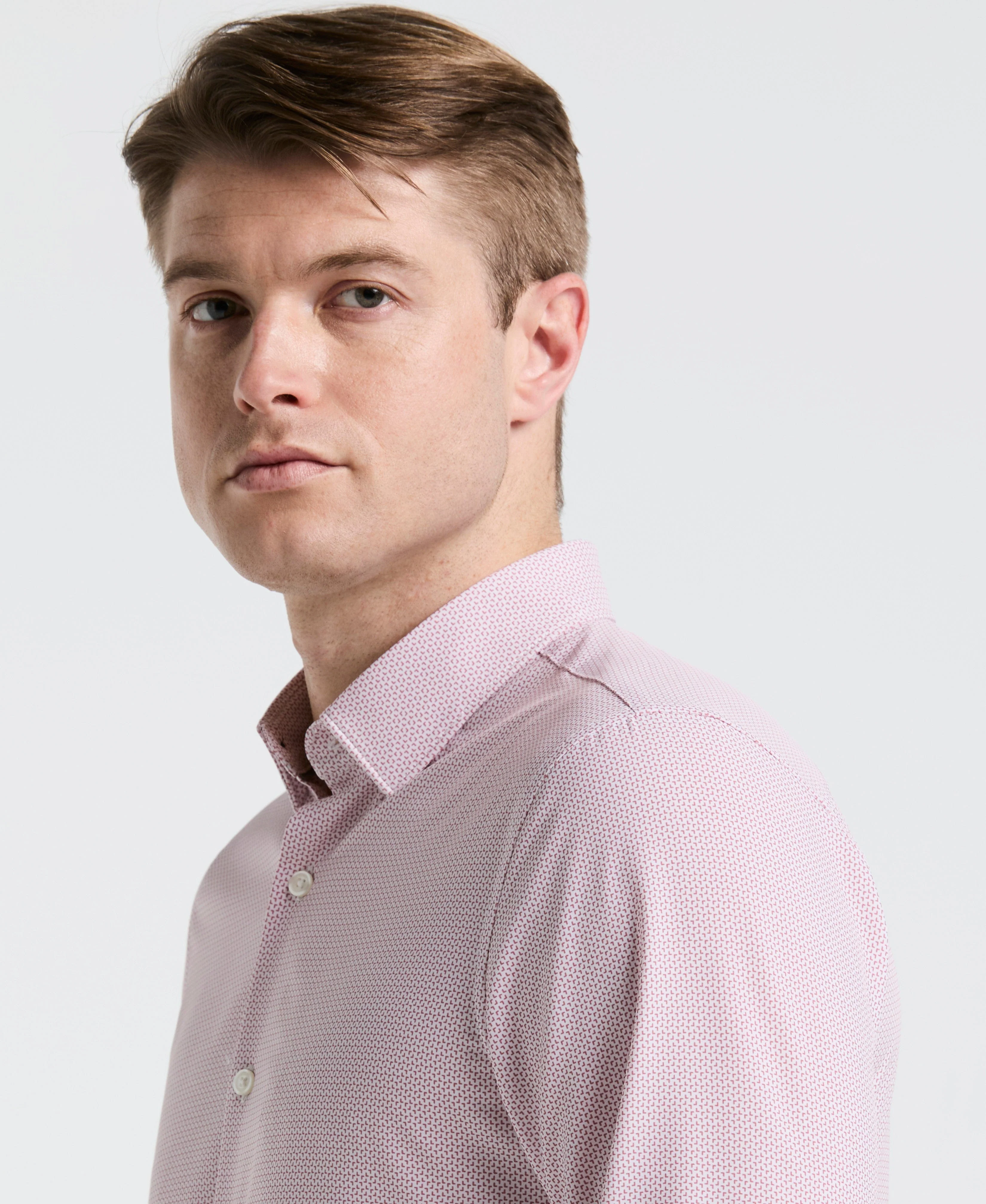 Slim Fit Float Total Stretch Pattern Shirt - Image 3