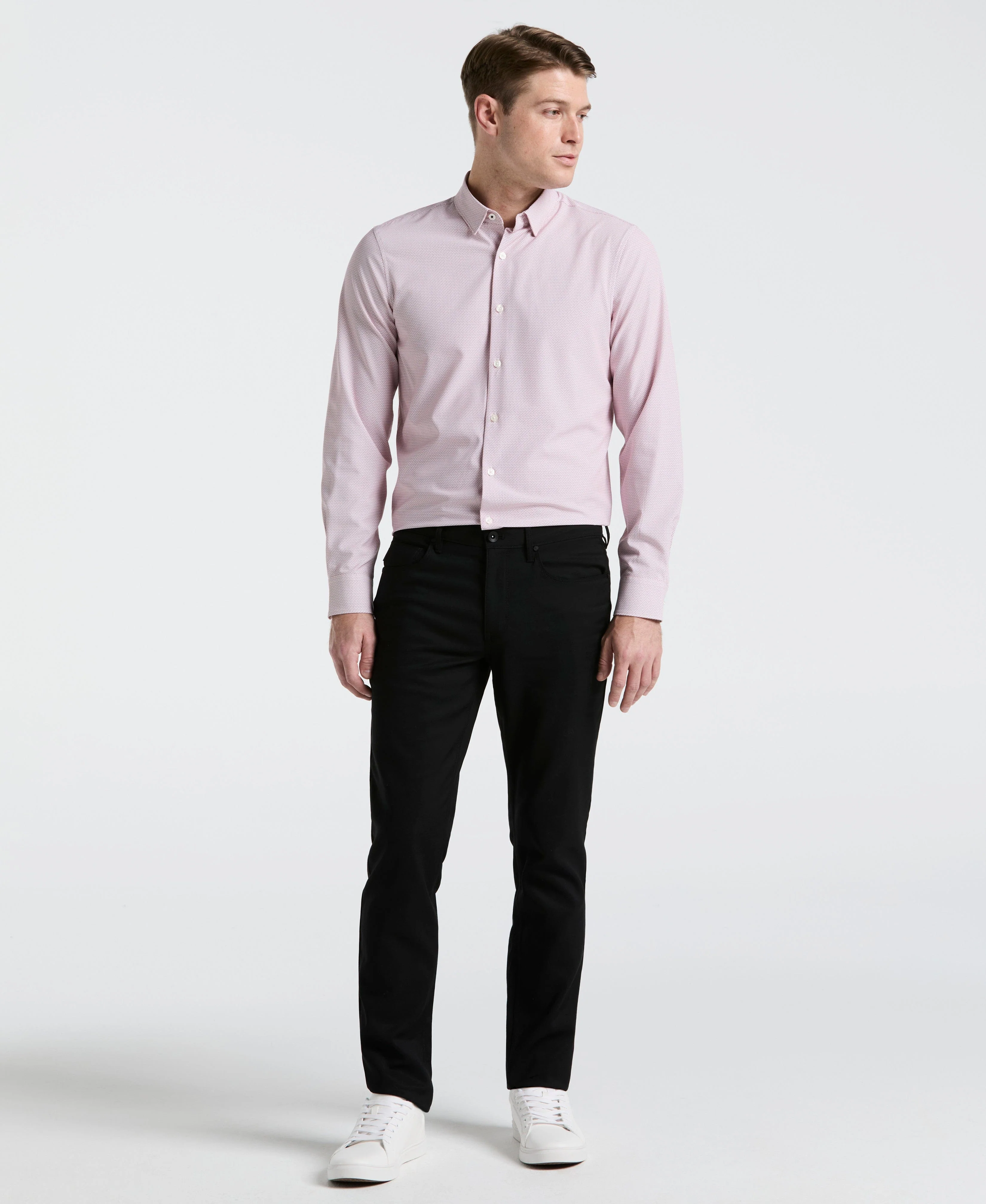 Slim Fit Float Total Stretch Pattern Shirt - Image 4