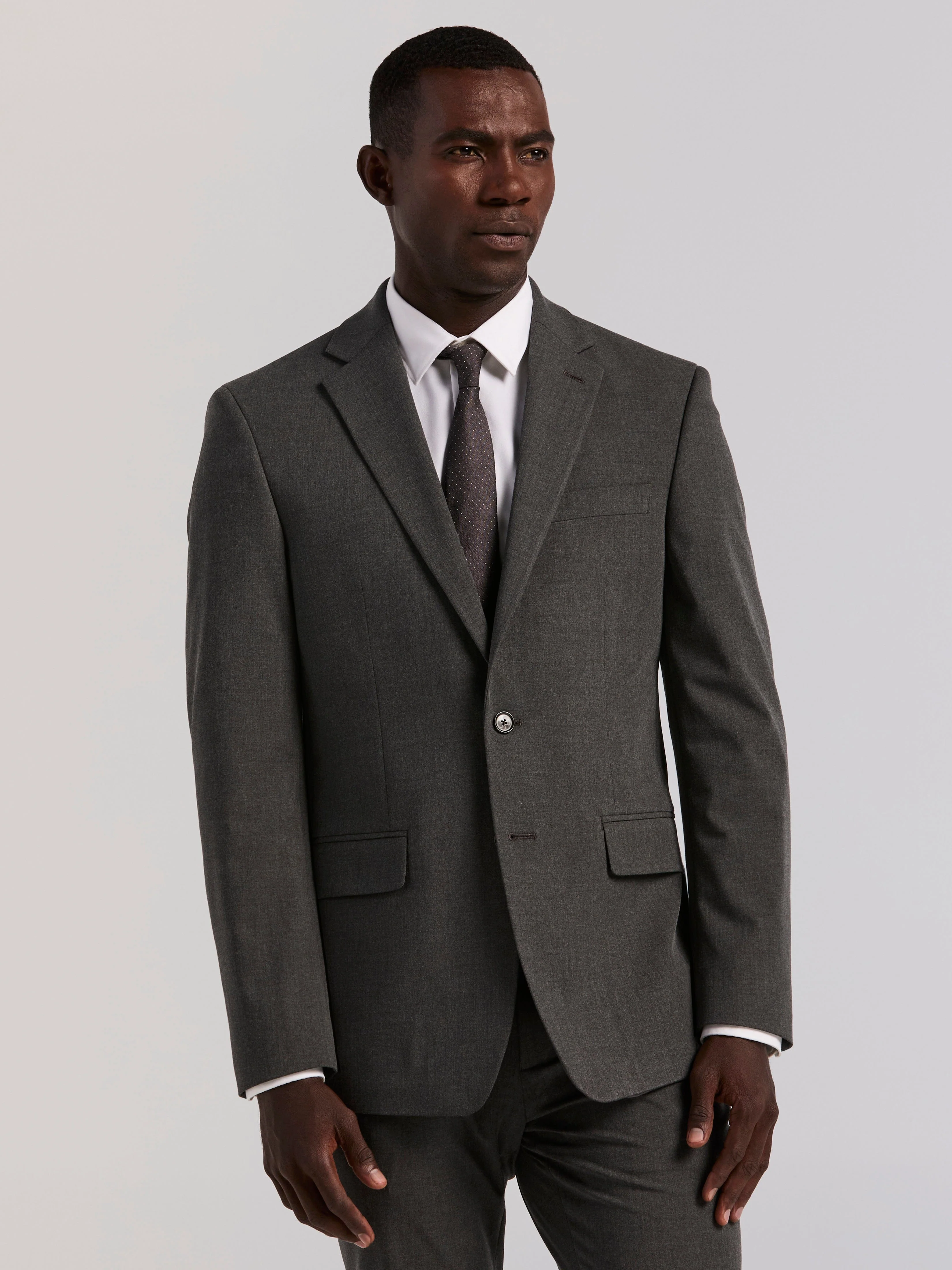 Slim Fit Gabardine Suit - Image 4
