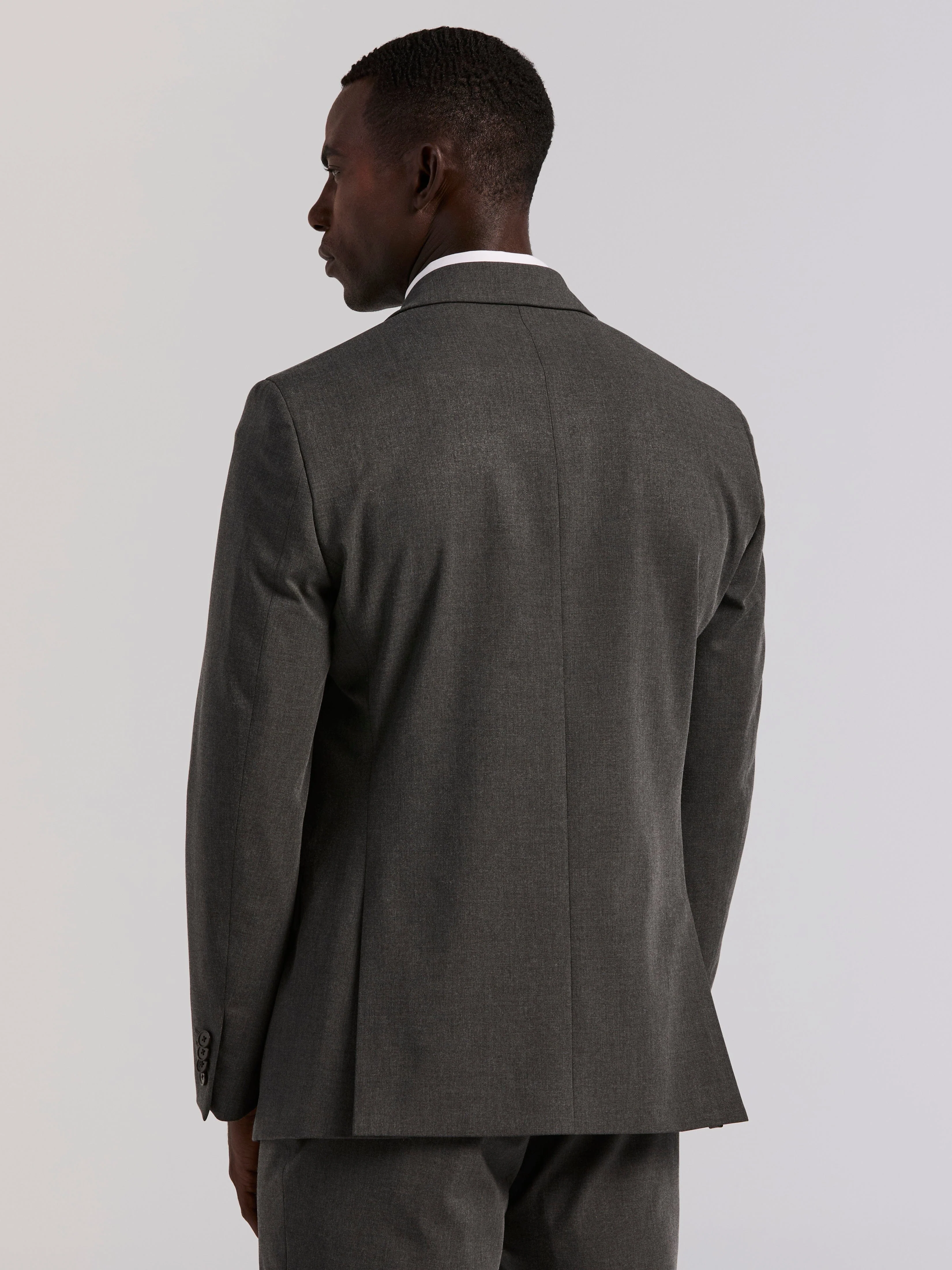 Slim Fit Gabardine Suit - Image 5