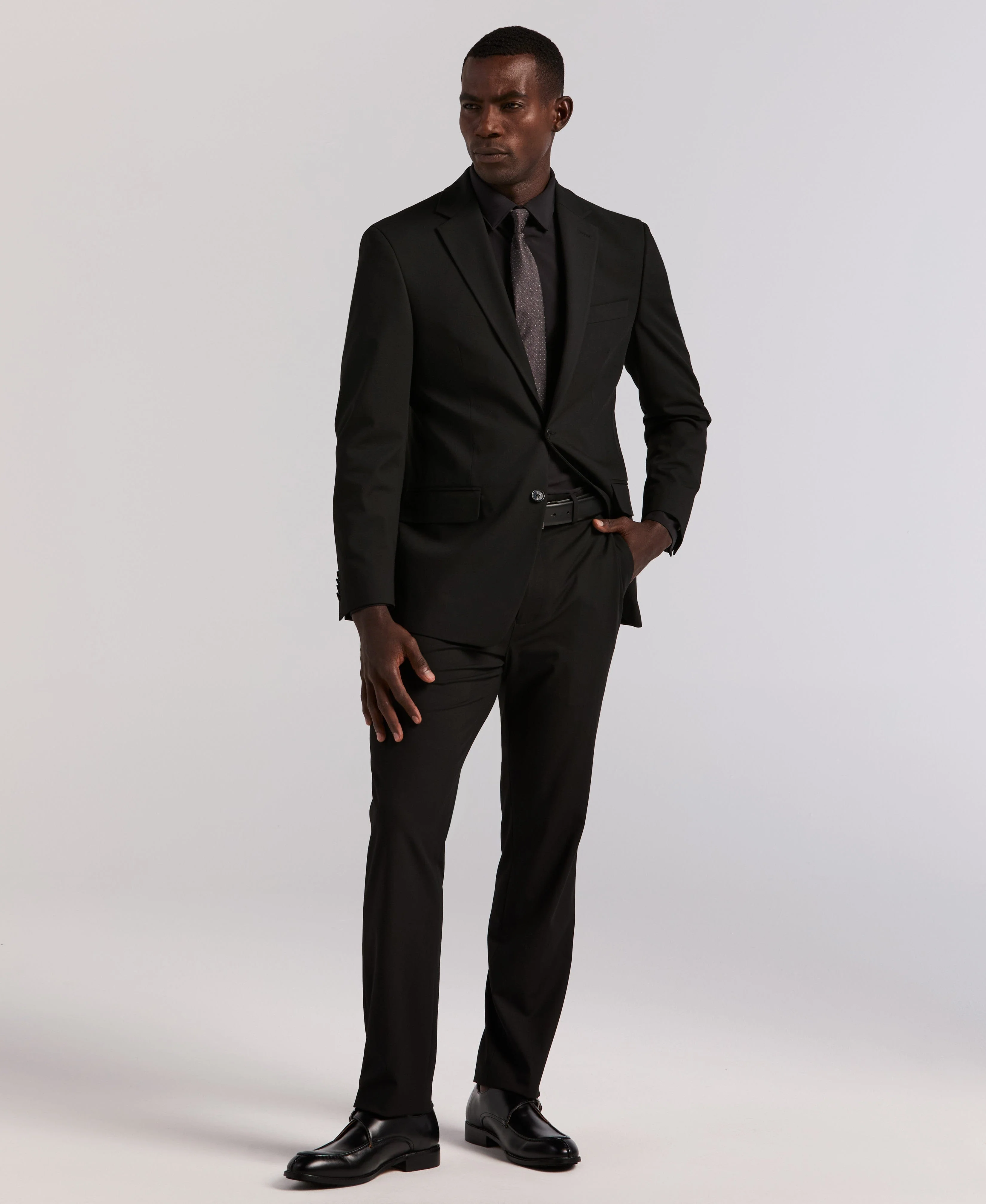 Slim Fit Gabardine Suit - Image 6