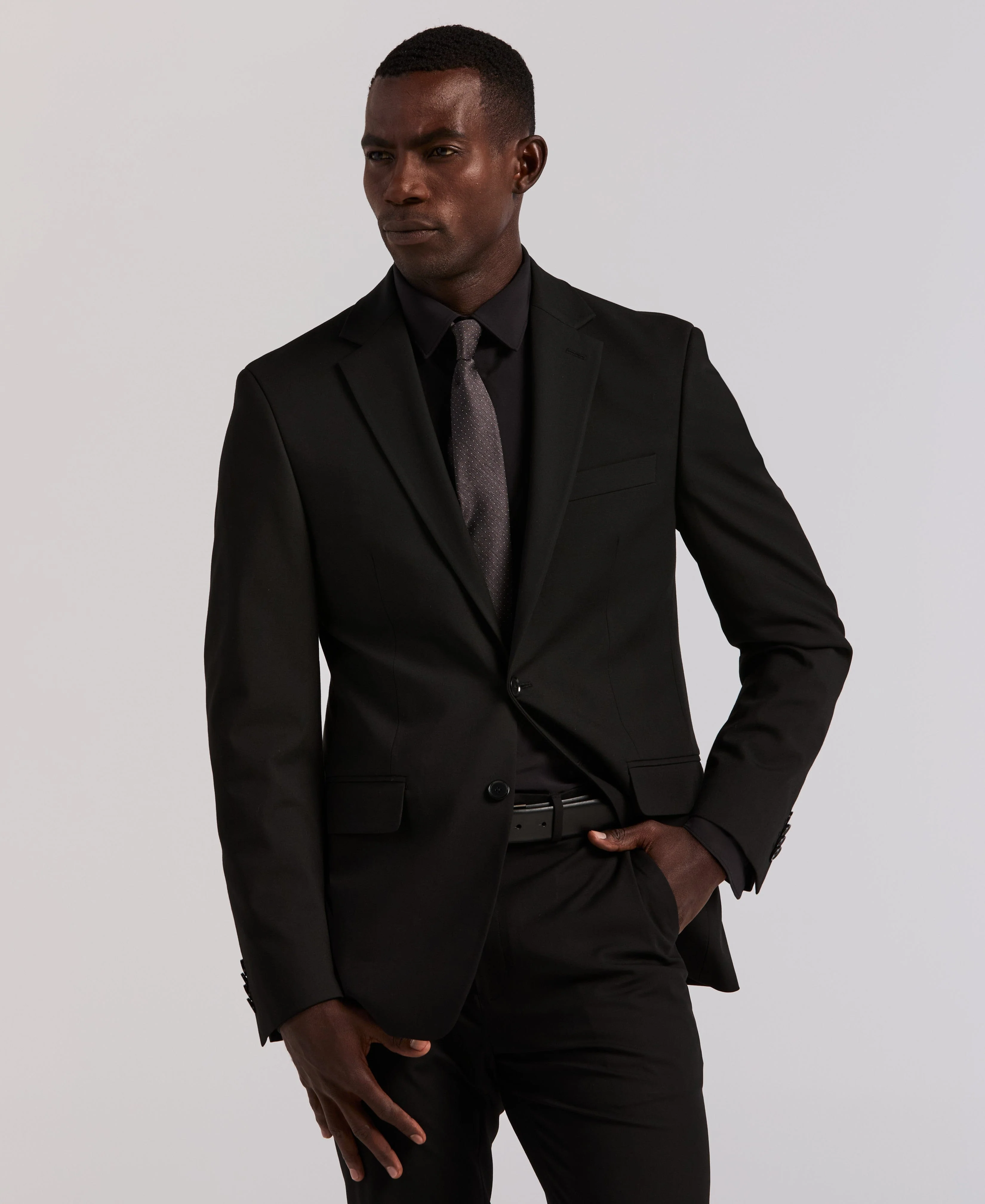 Slim Fit Gabardine Suit - Image 8