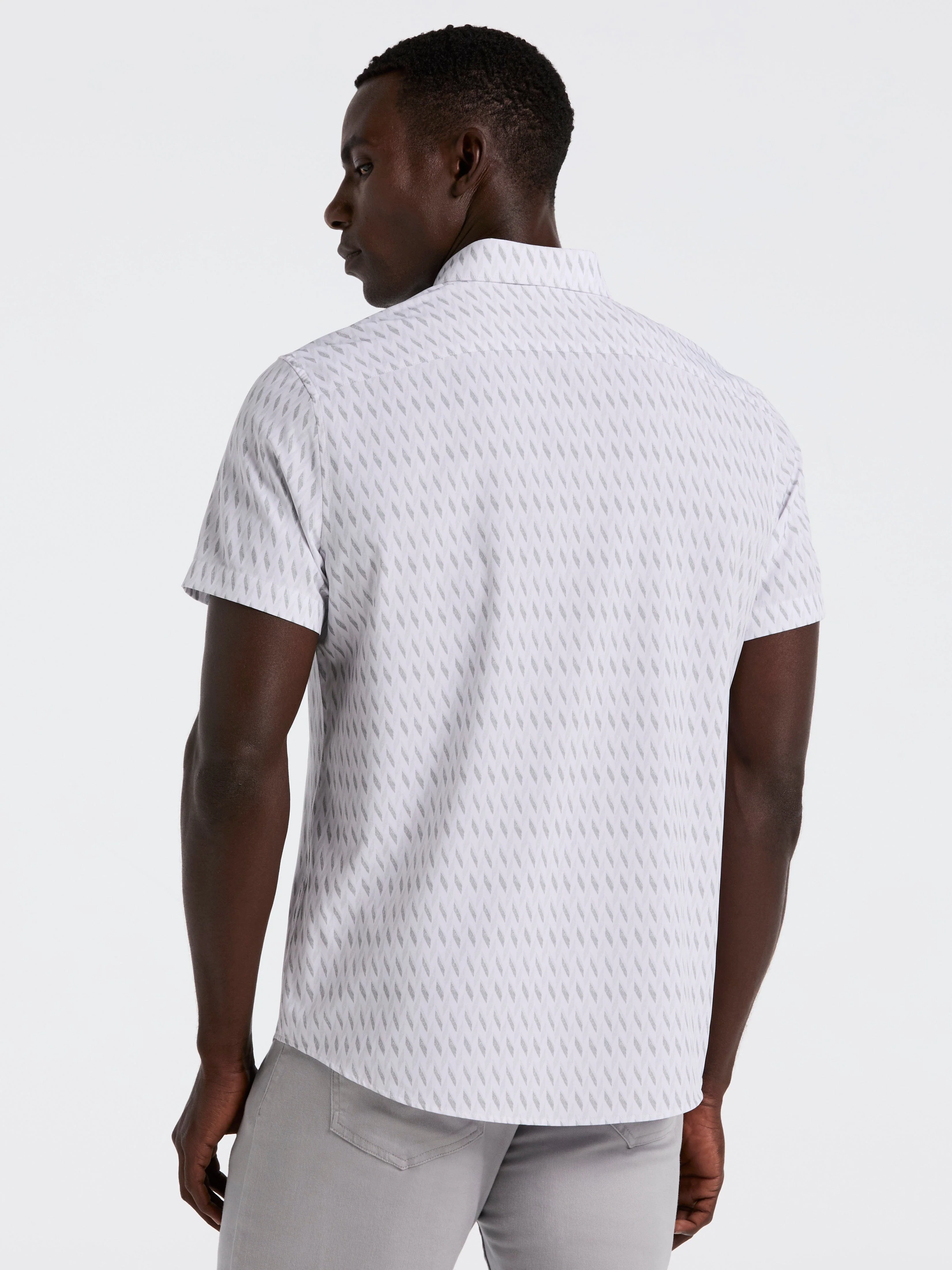 Slim Fit Geo Print Shirt - Image 2