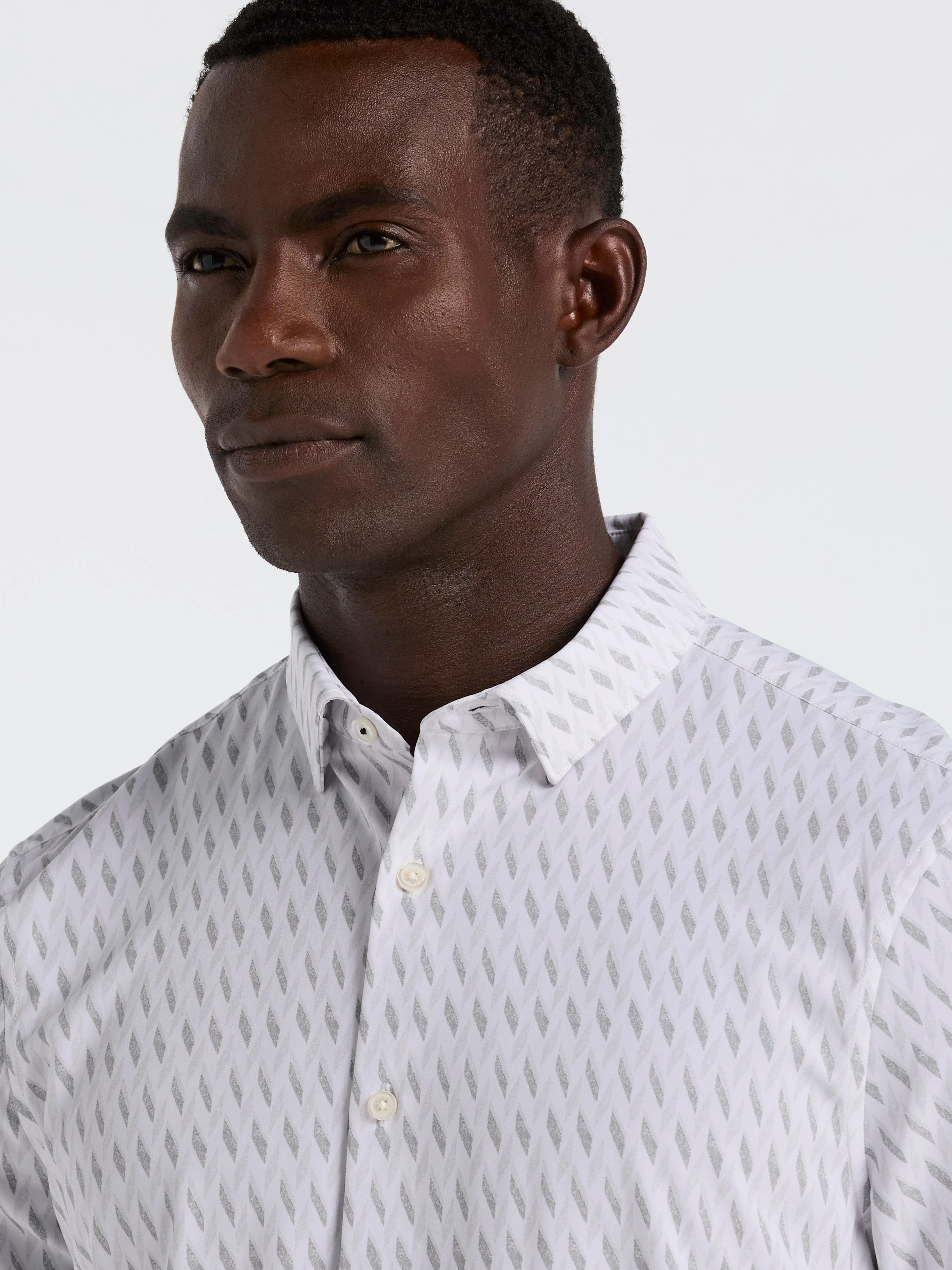 Slim Fit Geo Print Shirt - Image 4