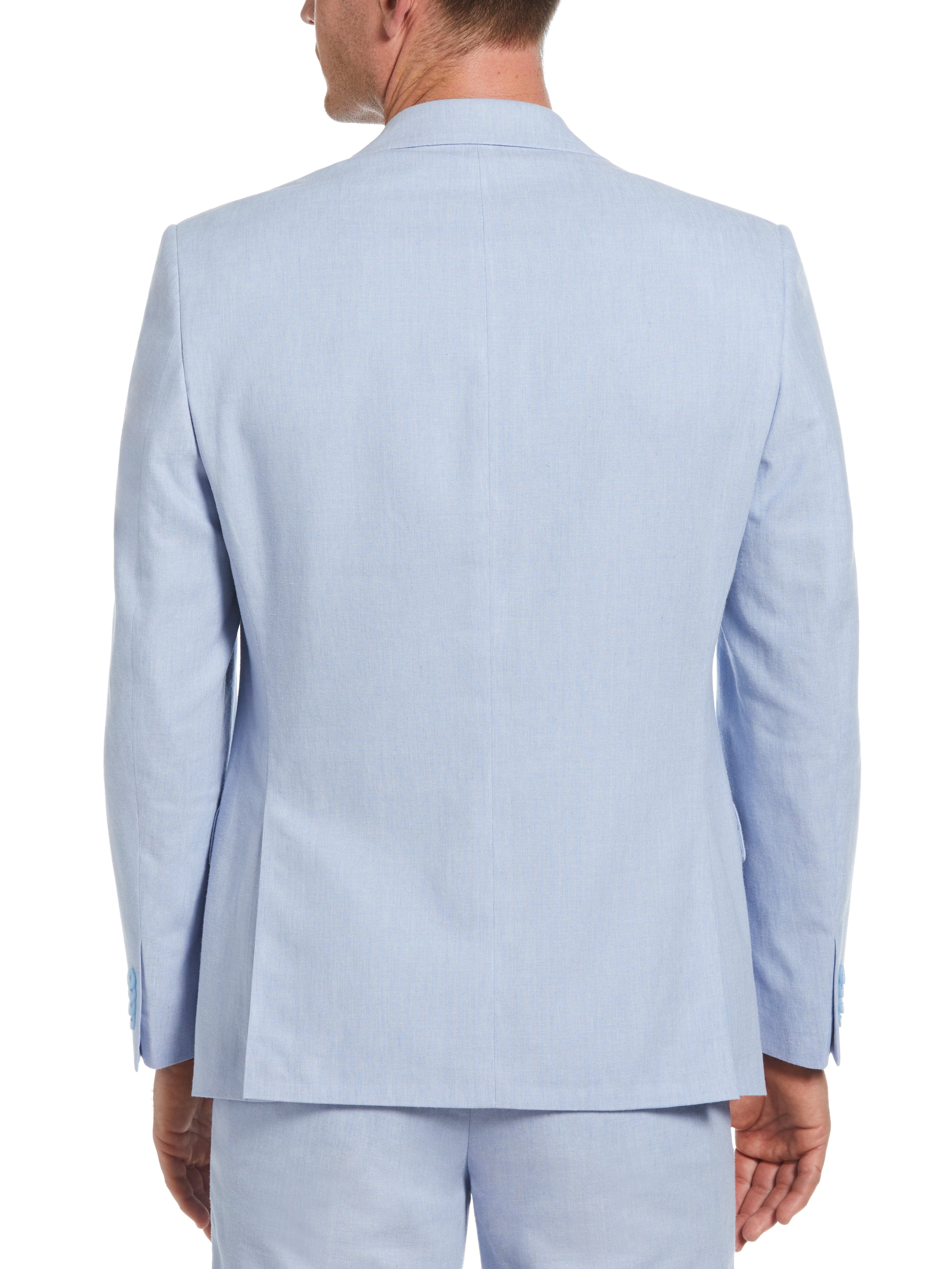 Slim Fit Linen Blend Suit Jacket - Image 2
