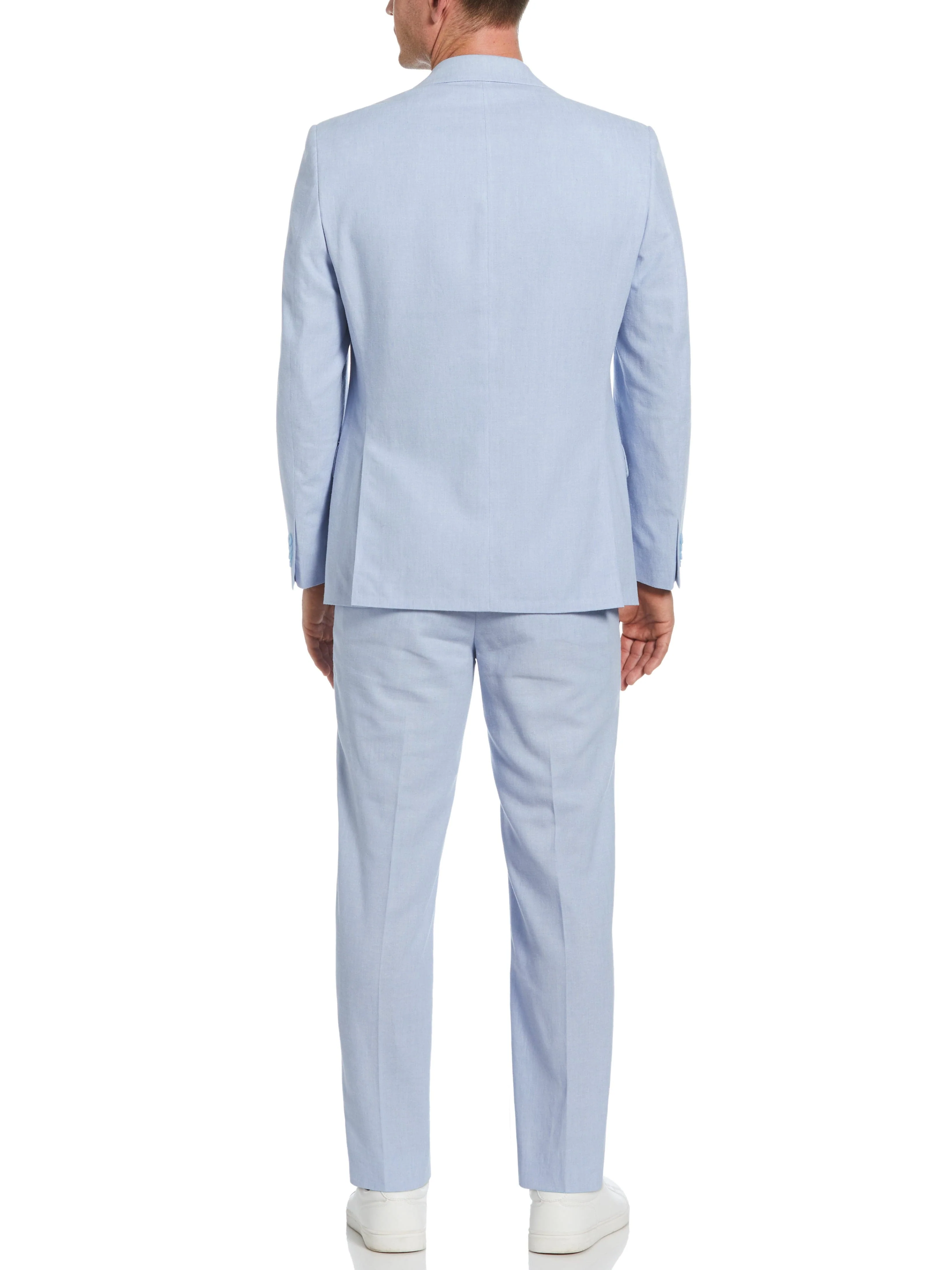 Slim Fit Linen Blend Suit Jacket - Image 6
