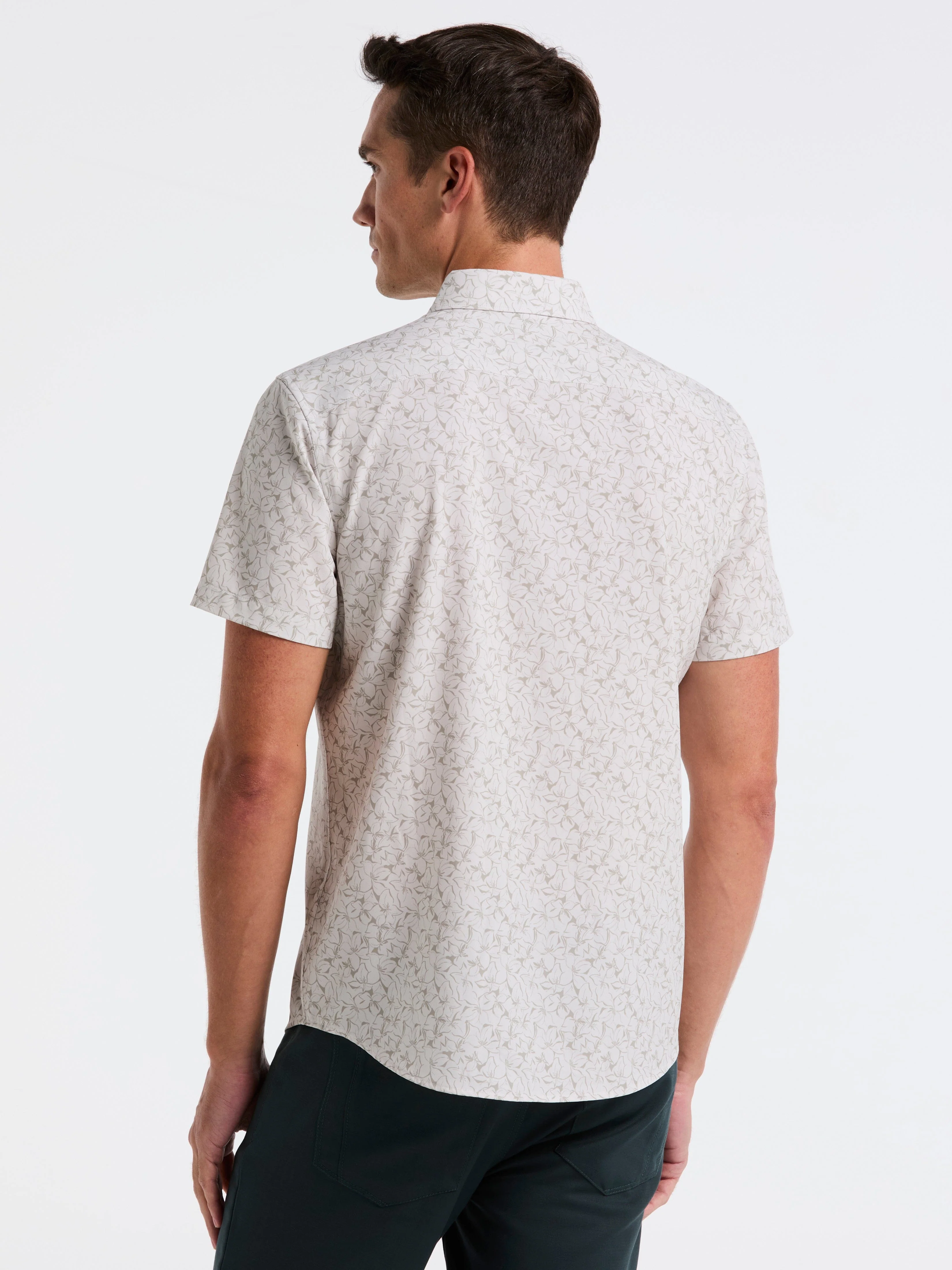 Slim Fit Linear Floral Shirt - Image 3