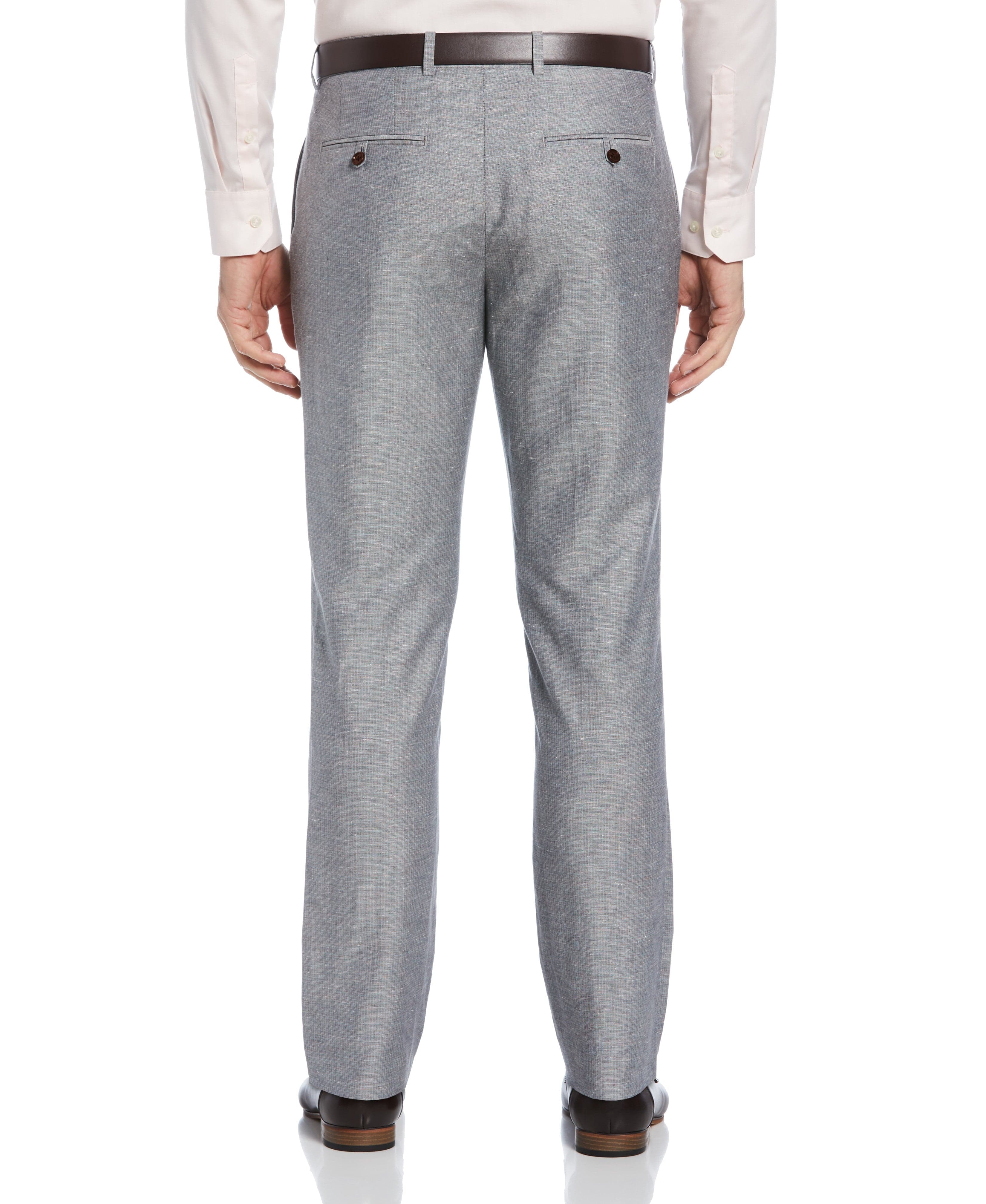 Slim Fit Linen Blend Textured Suit Pant - Image 2
