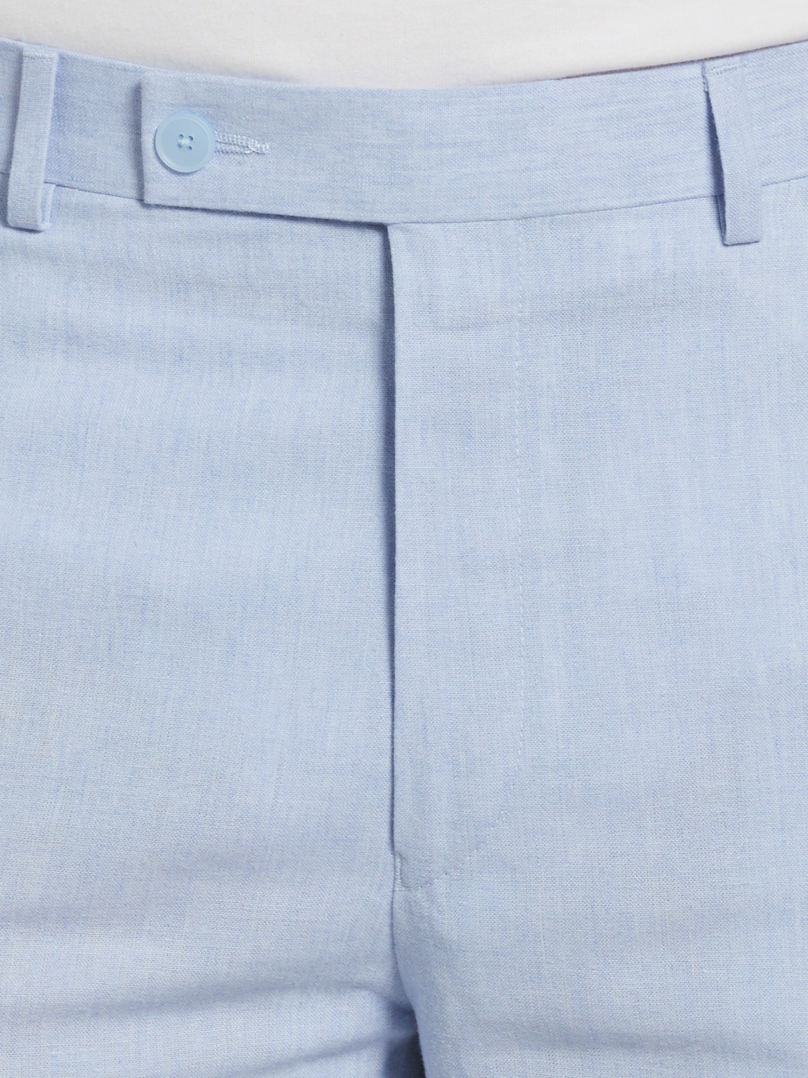 Slim Fit Linen Blend Suit Pant - Image 3