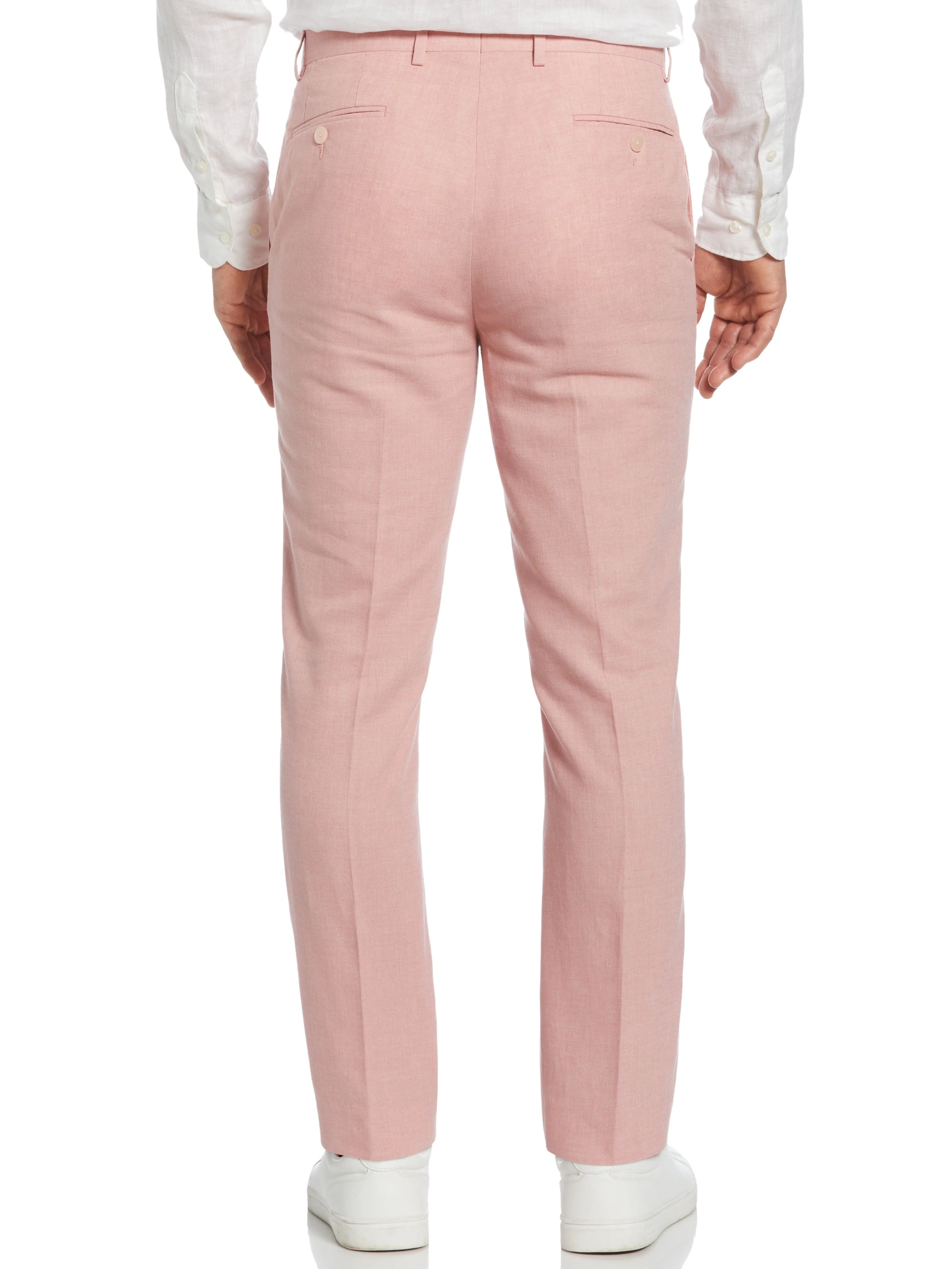 Slim Fit Linen Blend Suit Pant - Image 3