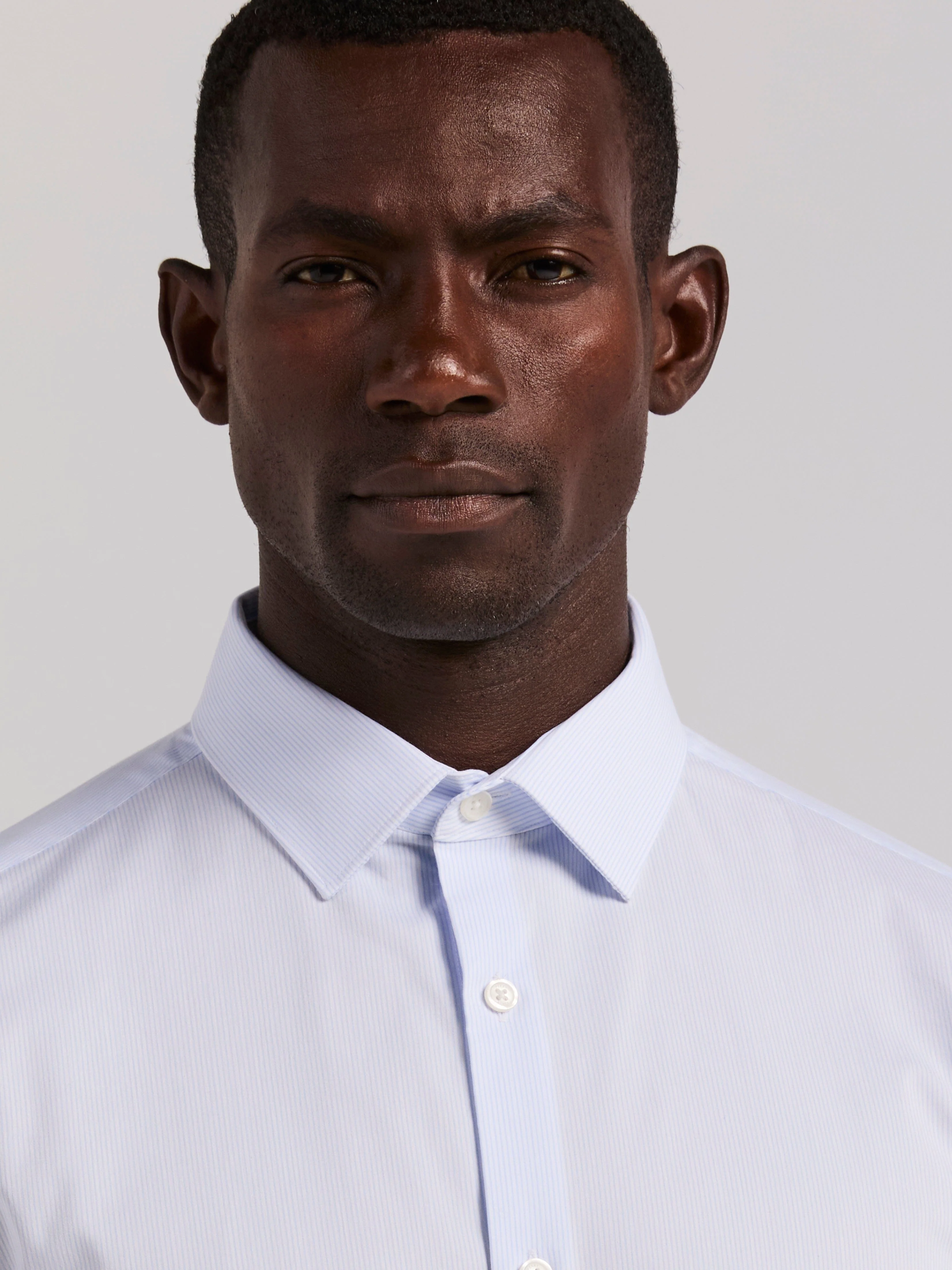 Slim Fit Micro Stripe Dress Shirt - Image 2