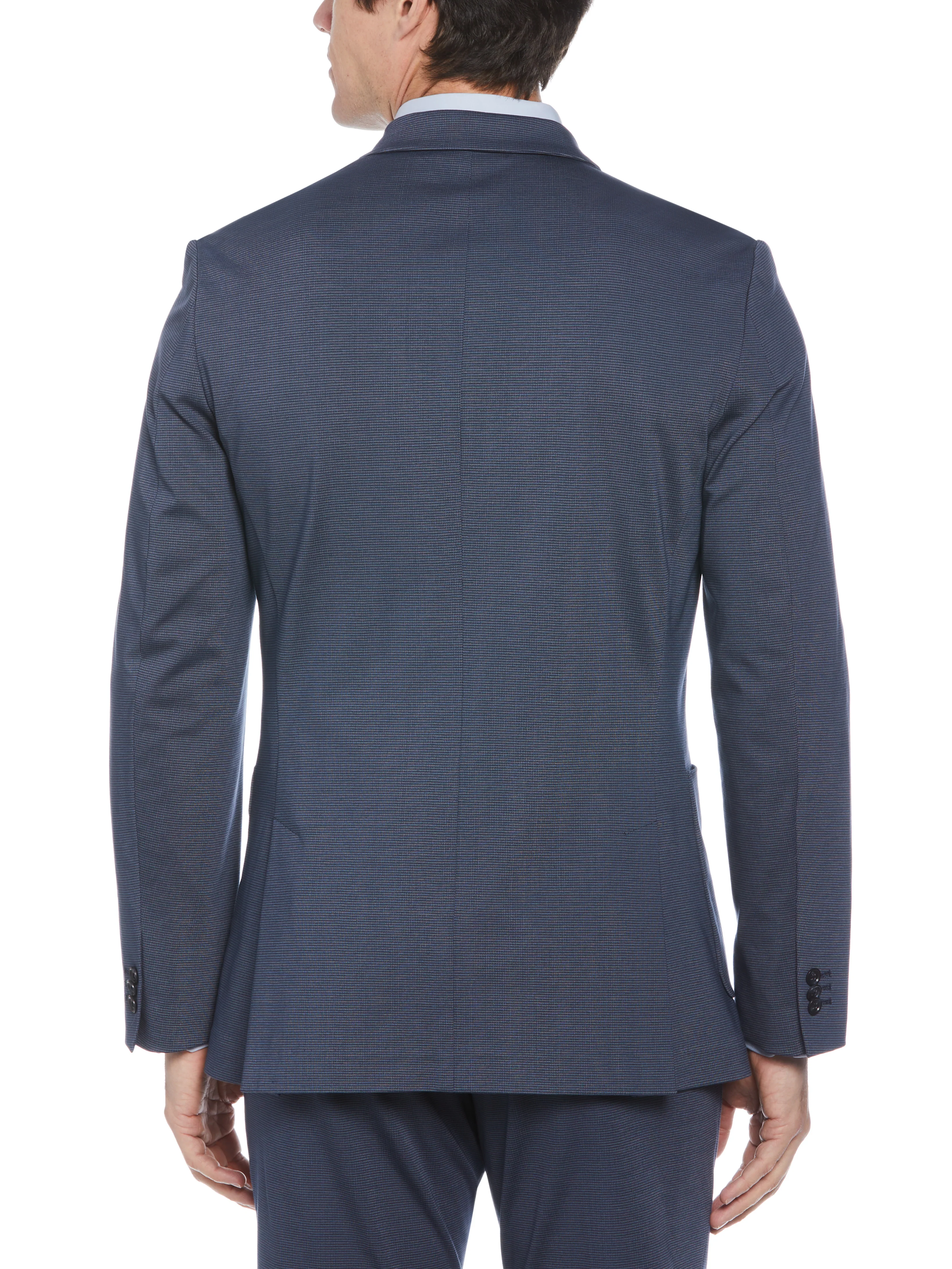 Slim Fit Microgrid Knit Suit Jacket - Image 2