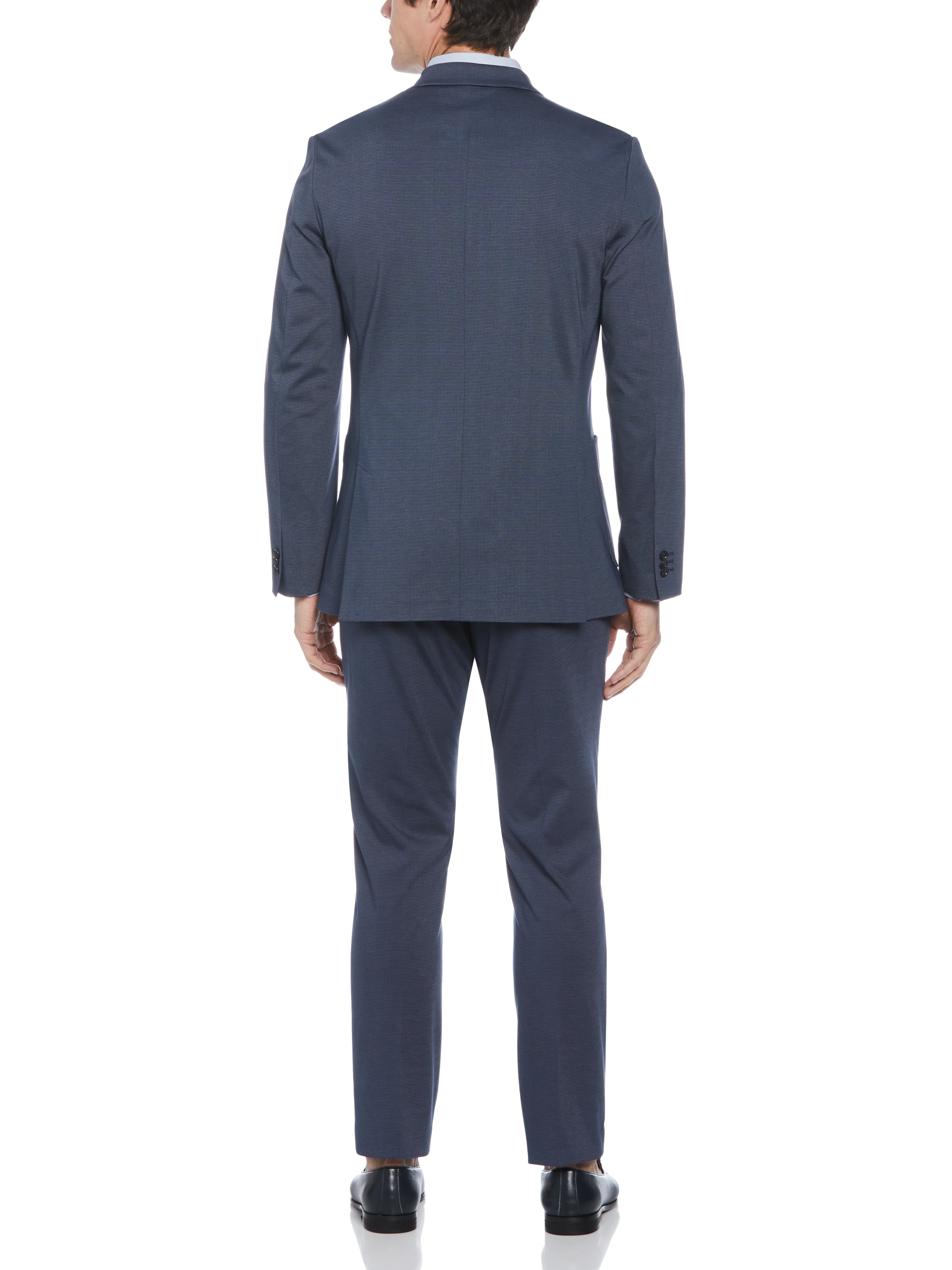 Slim Fit Microgrid Knit Suit Jacket - Image 4