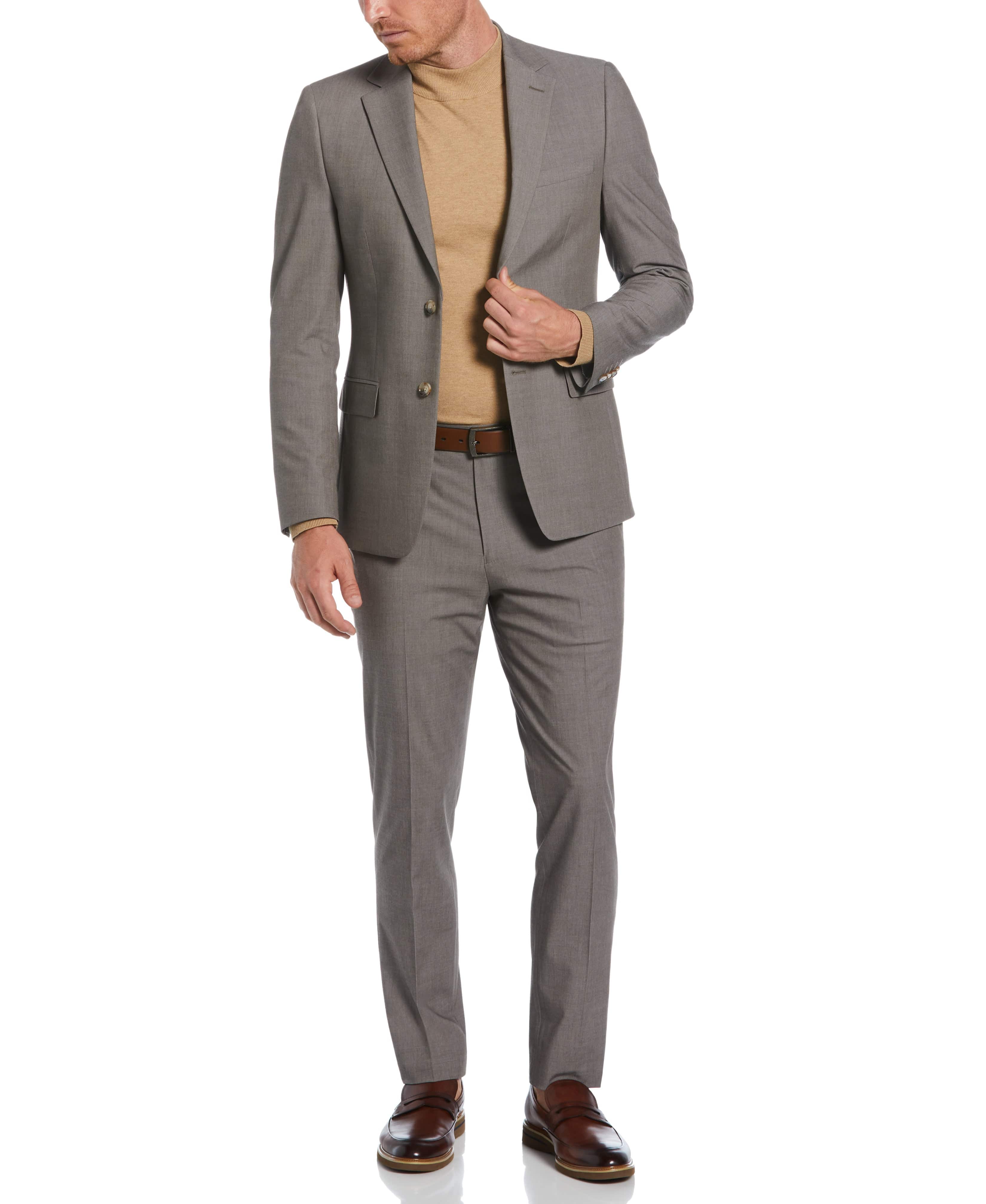Skinny Fit Notch Lapel Iridescent Suit Jacket - Image 5