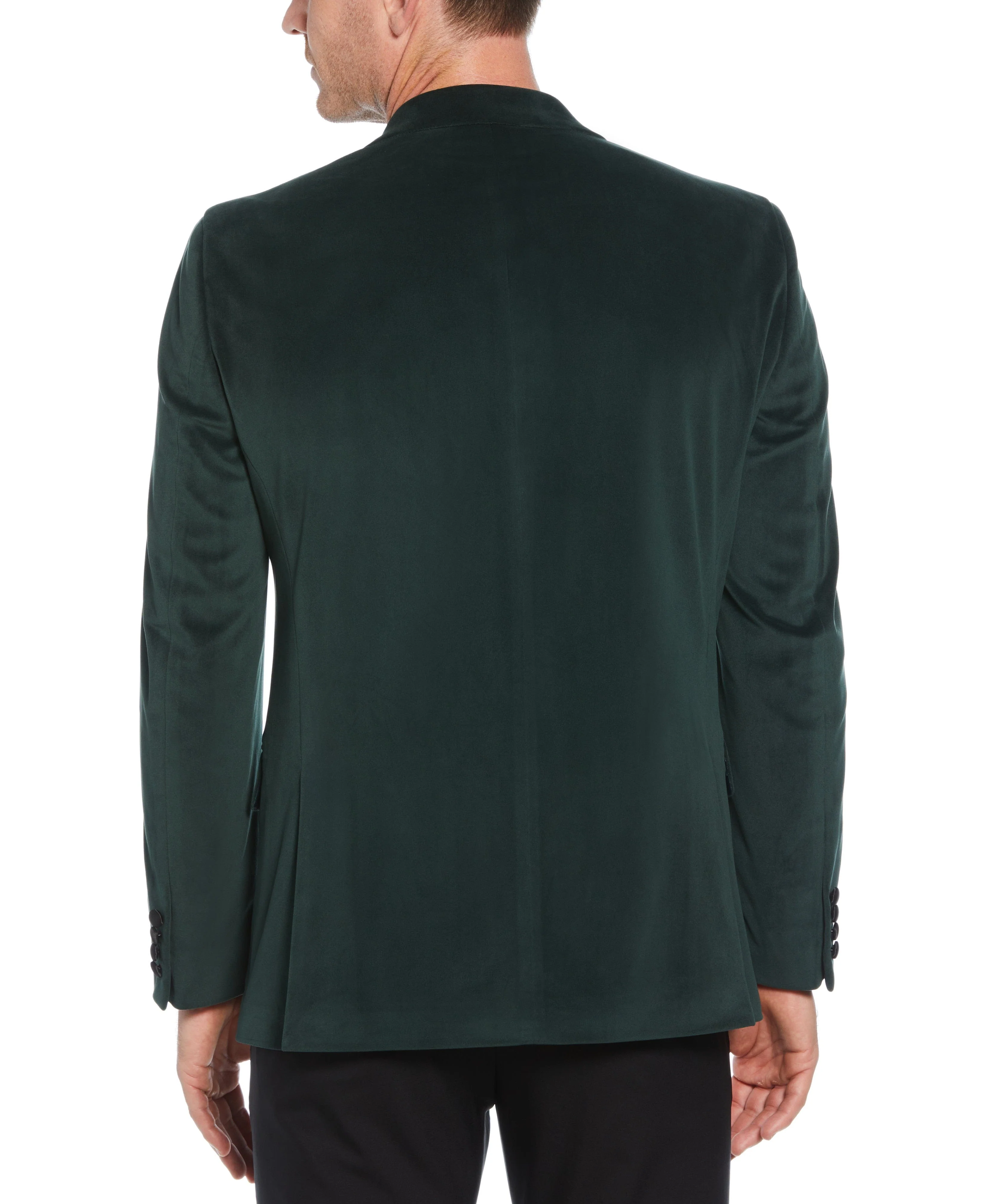 Slim Fit Velvet Peak Lapel Sport Coat - Image 2