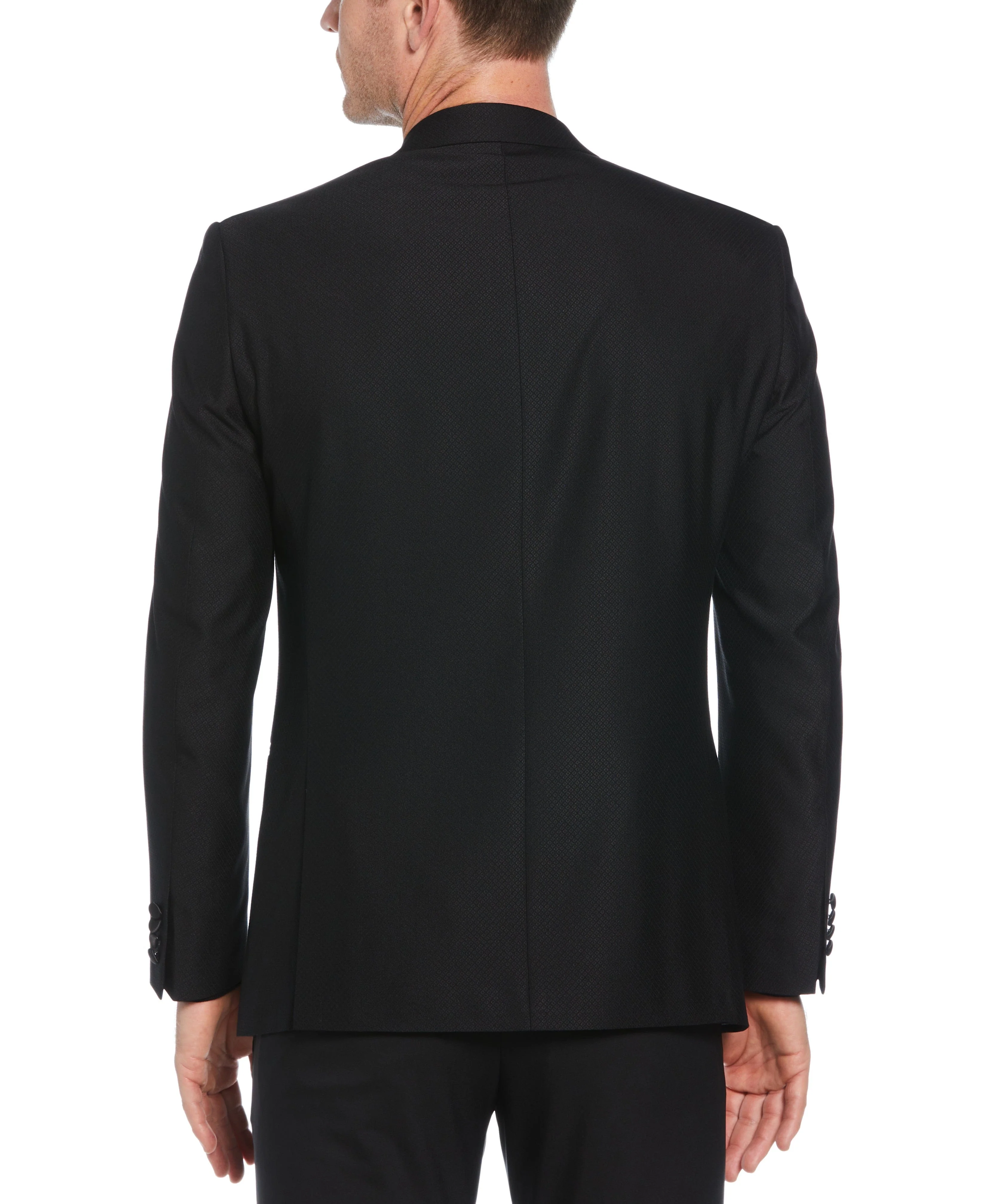 Slim Fit Peak Lapel Satin Sport Coat - Image 2