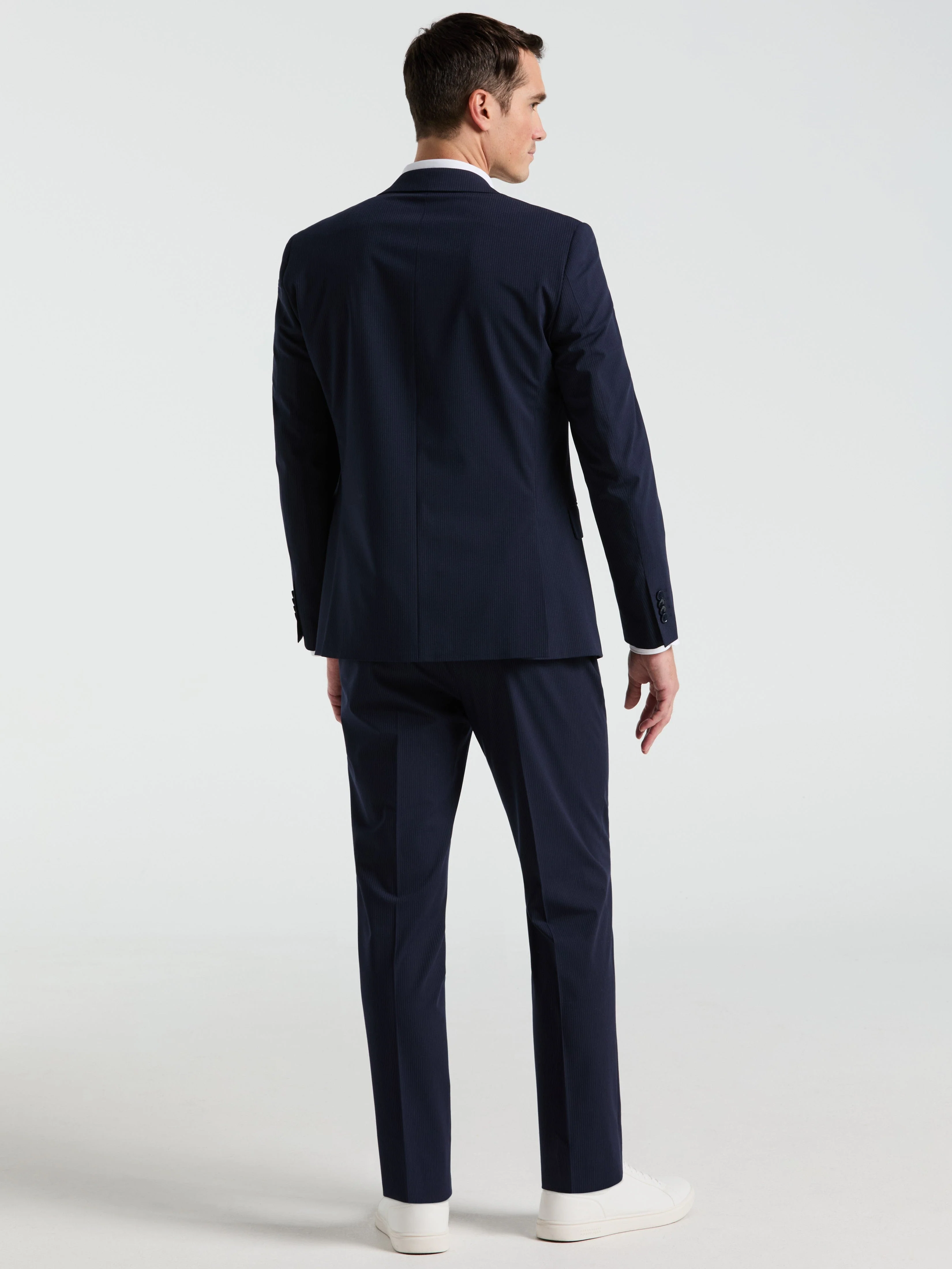 Slim Fit Pinstripe Suit Pant - Image 2