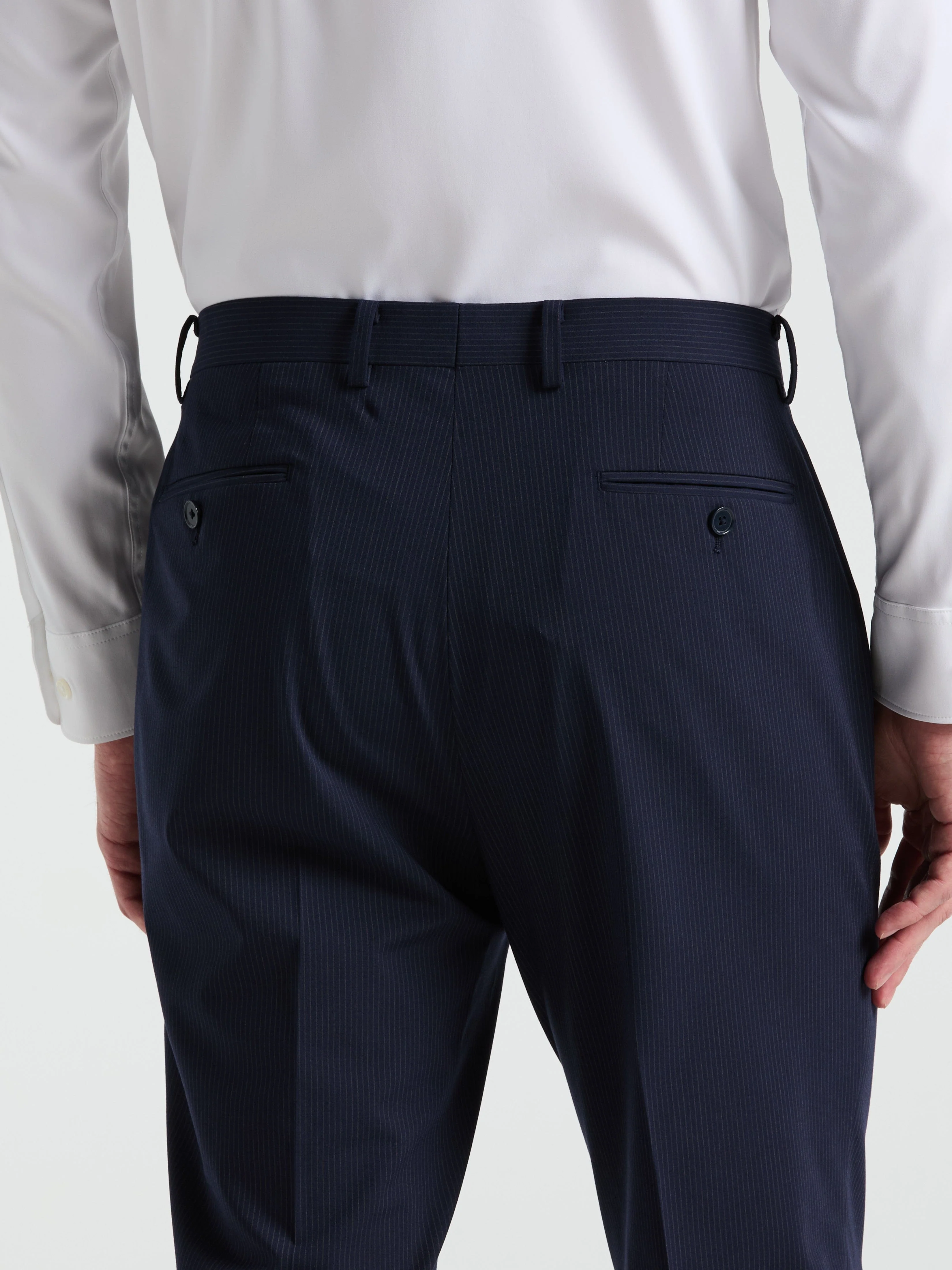 Slim Fit Pinstripe Suit Pant - Image 4