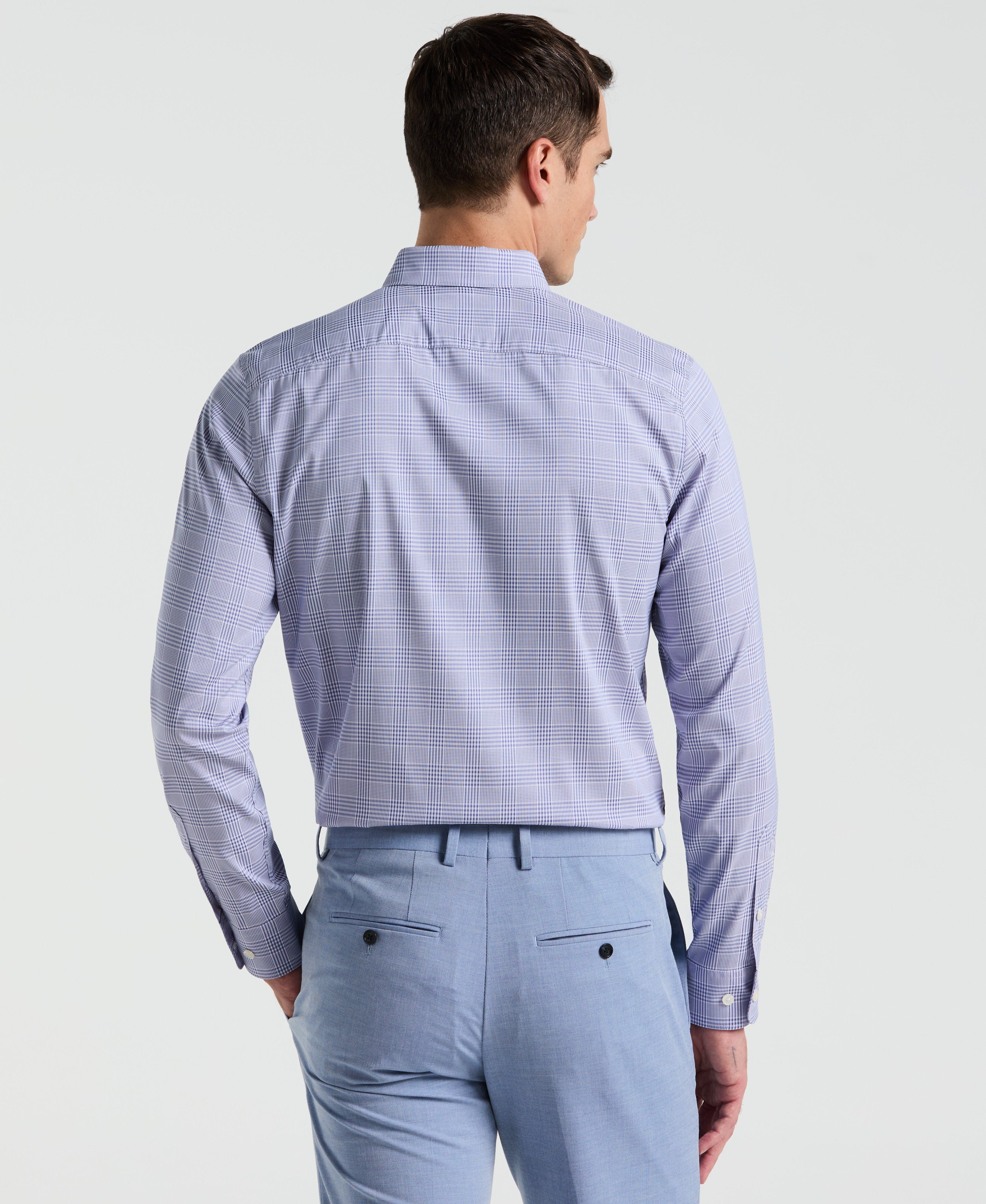 Slim Fit Plaid Total Stretch Shirt - Image 2