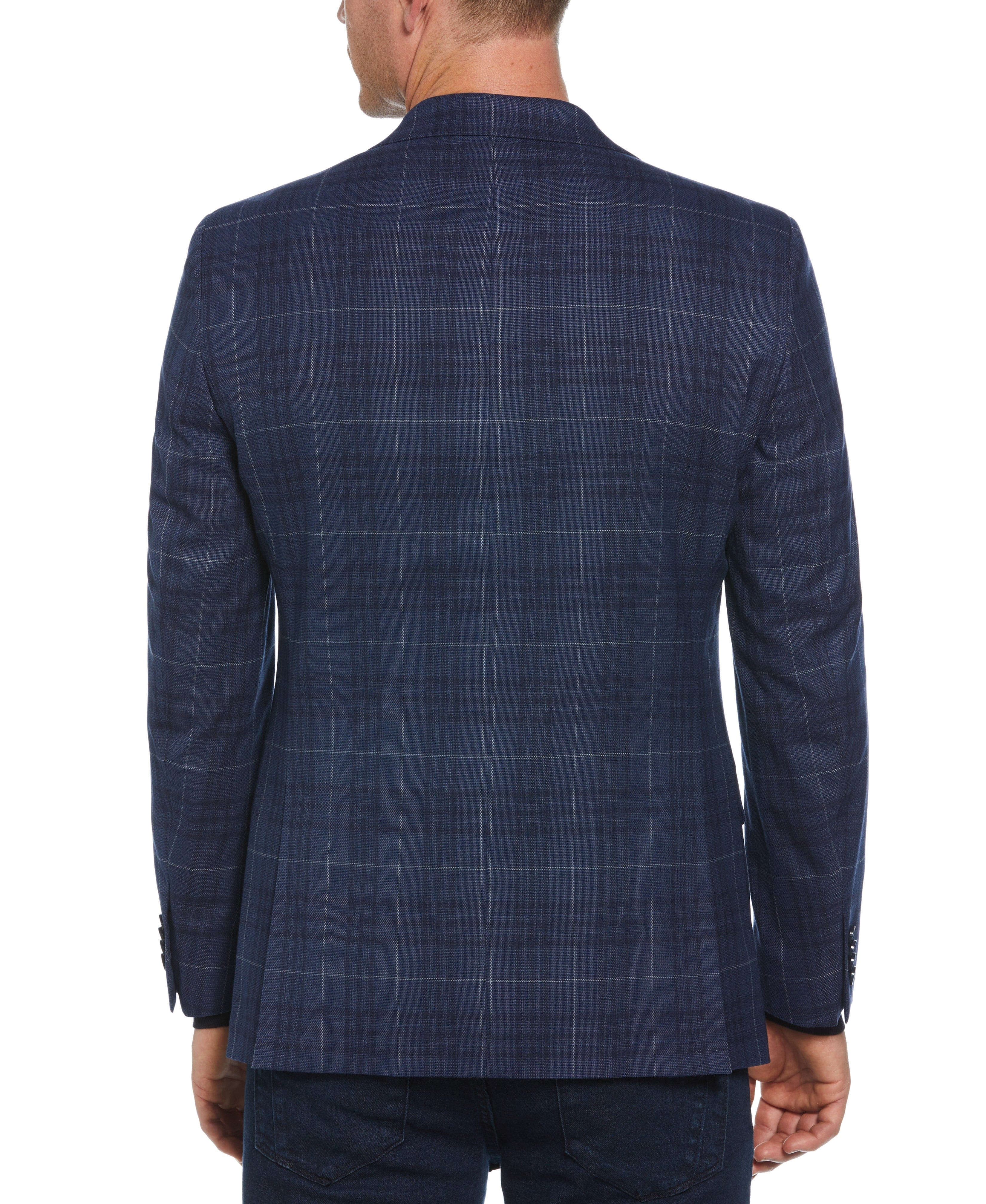 Slim Fit Plaid Sport Jacket - Image 2
