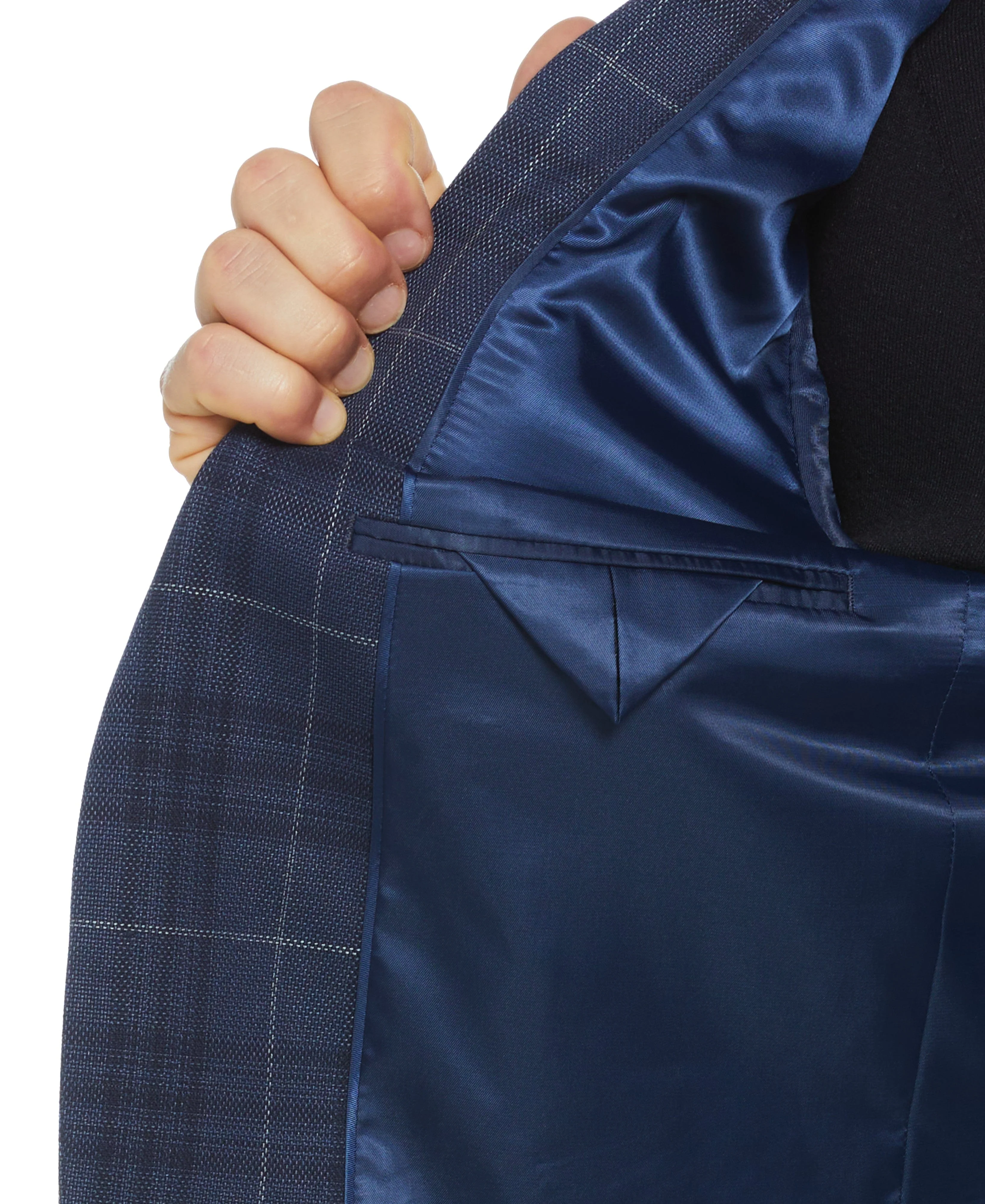 Slim Fit Plaid Sport Jacket - Image 4