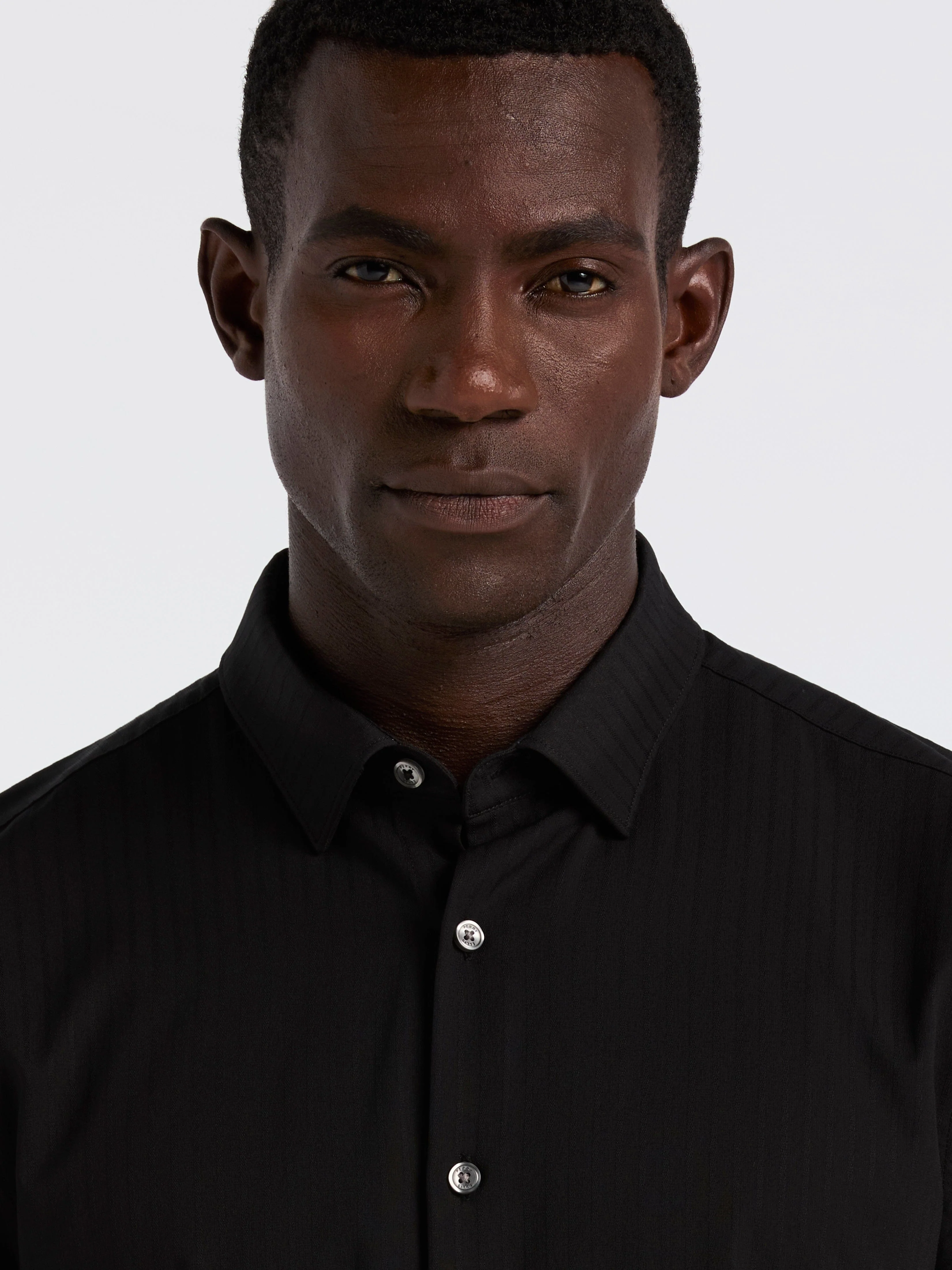 Slim Fit Ribbed Short Sleeve Shirt - Image 4