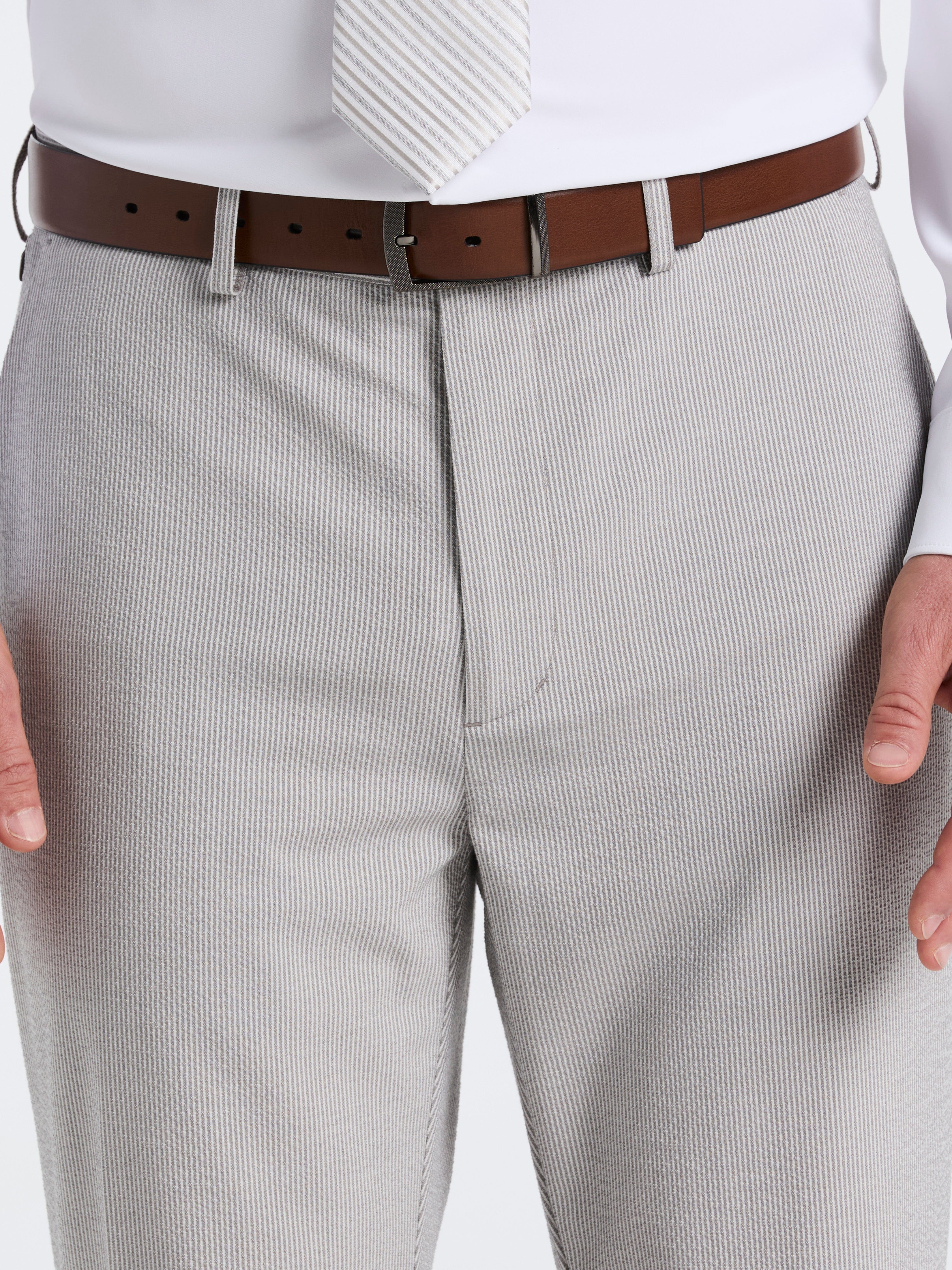 Slim Fit Seersucker Stripe Suit Pant - Image 3