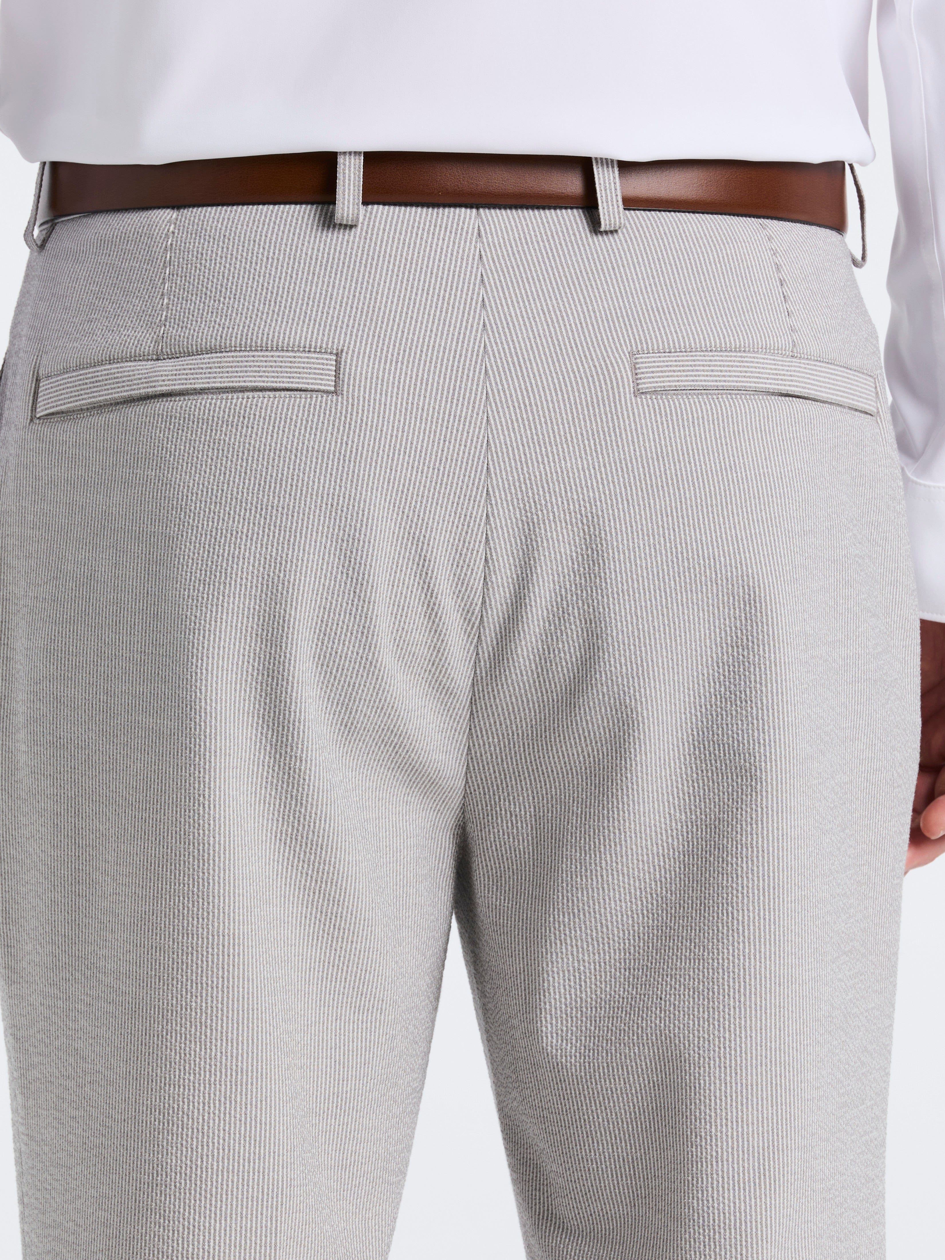 Slim Fit Seersucker Stripe Suit Pant - Image 4
