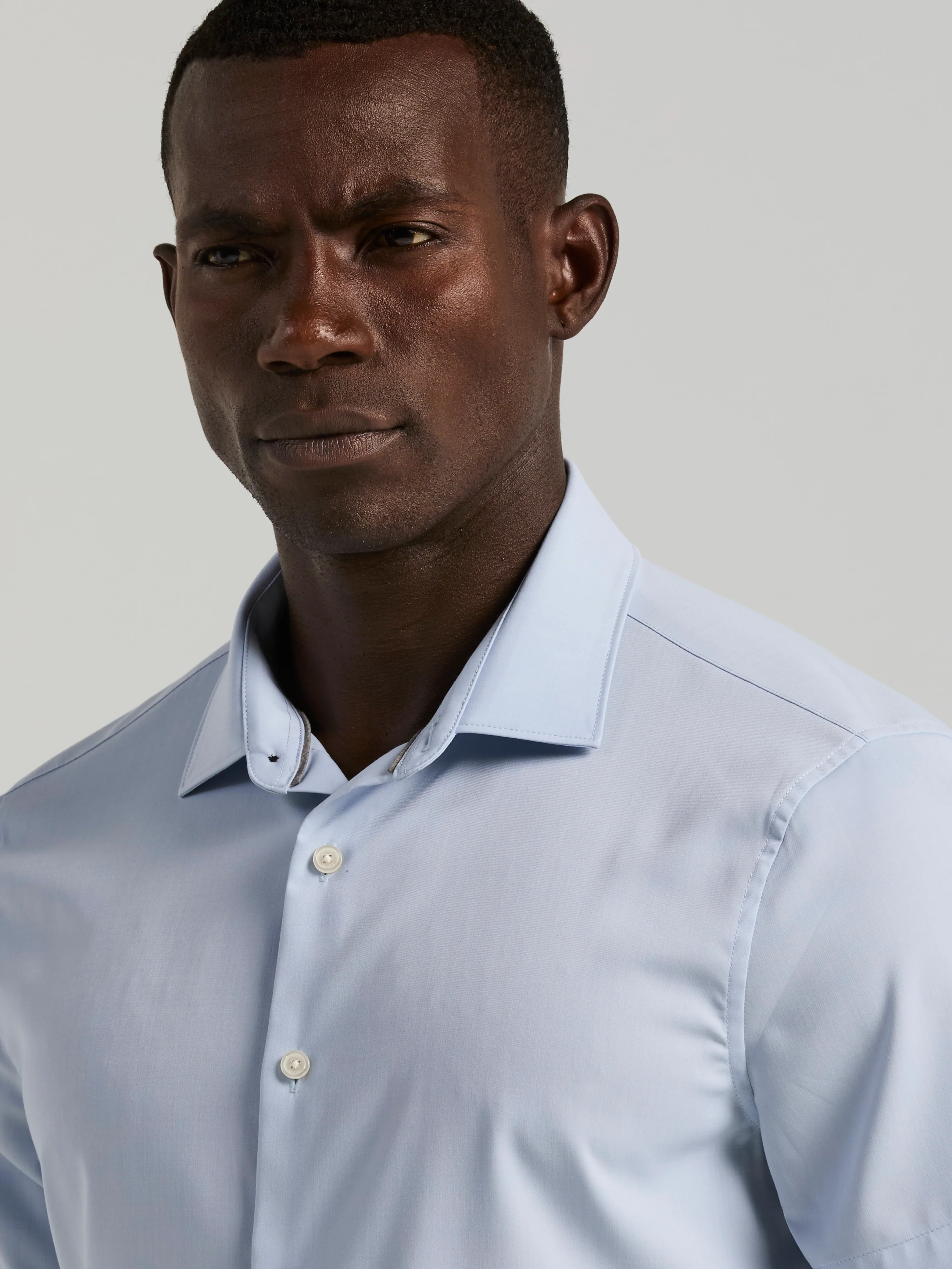 Slim Fit Total Stretch Heathered Short Sleeve Shirt - Image 12