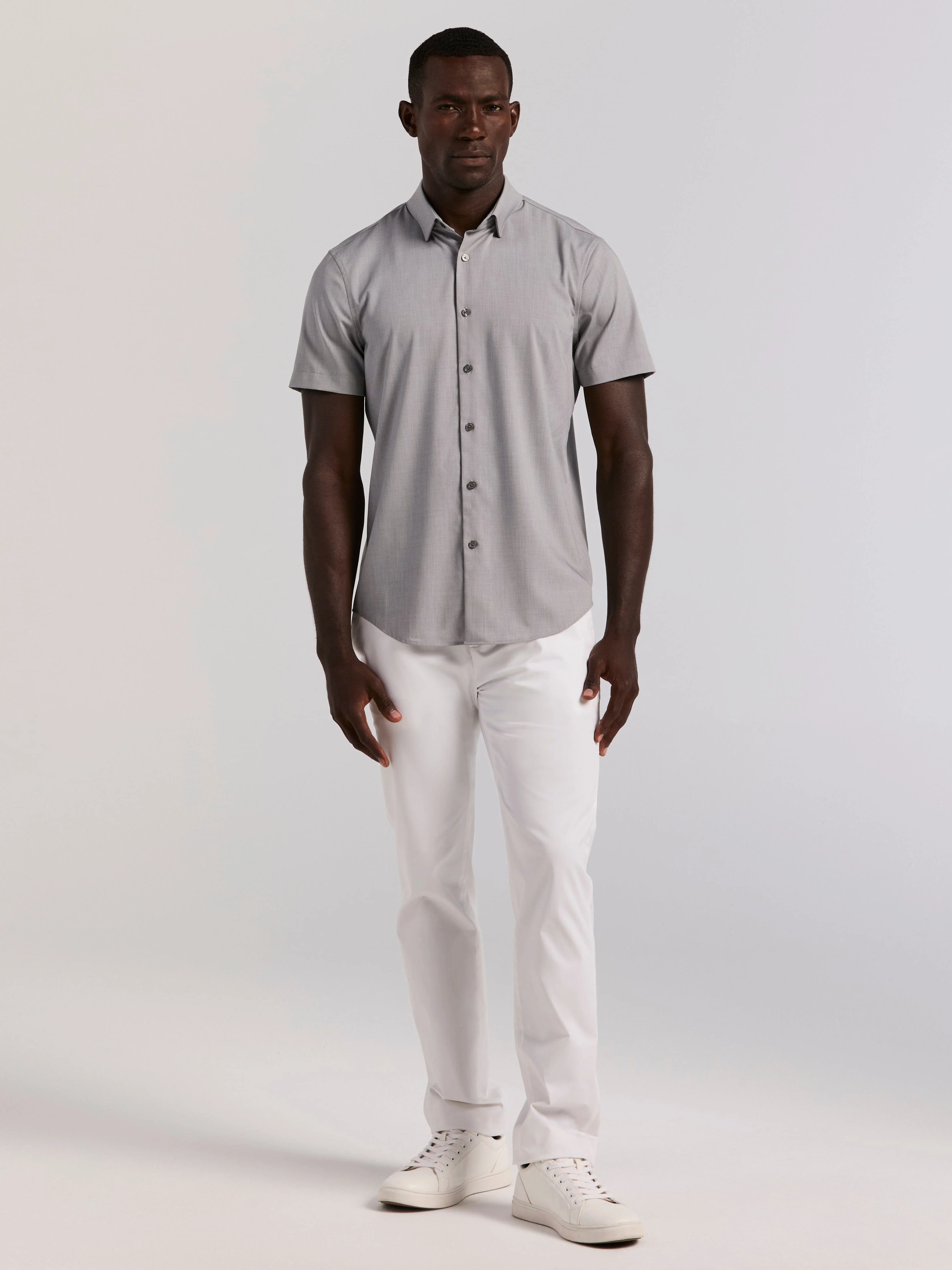 Total Stretch Heathered Shirt - Image 4