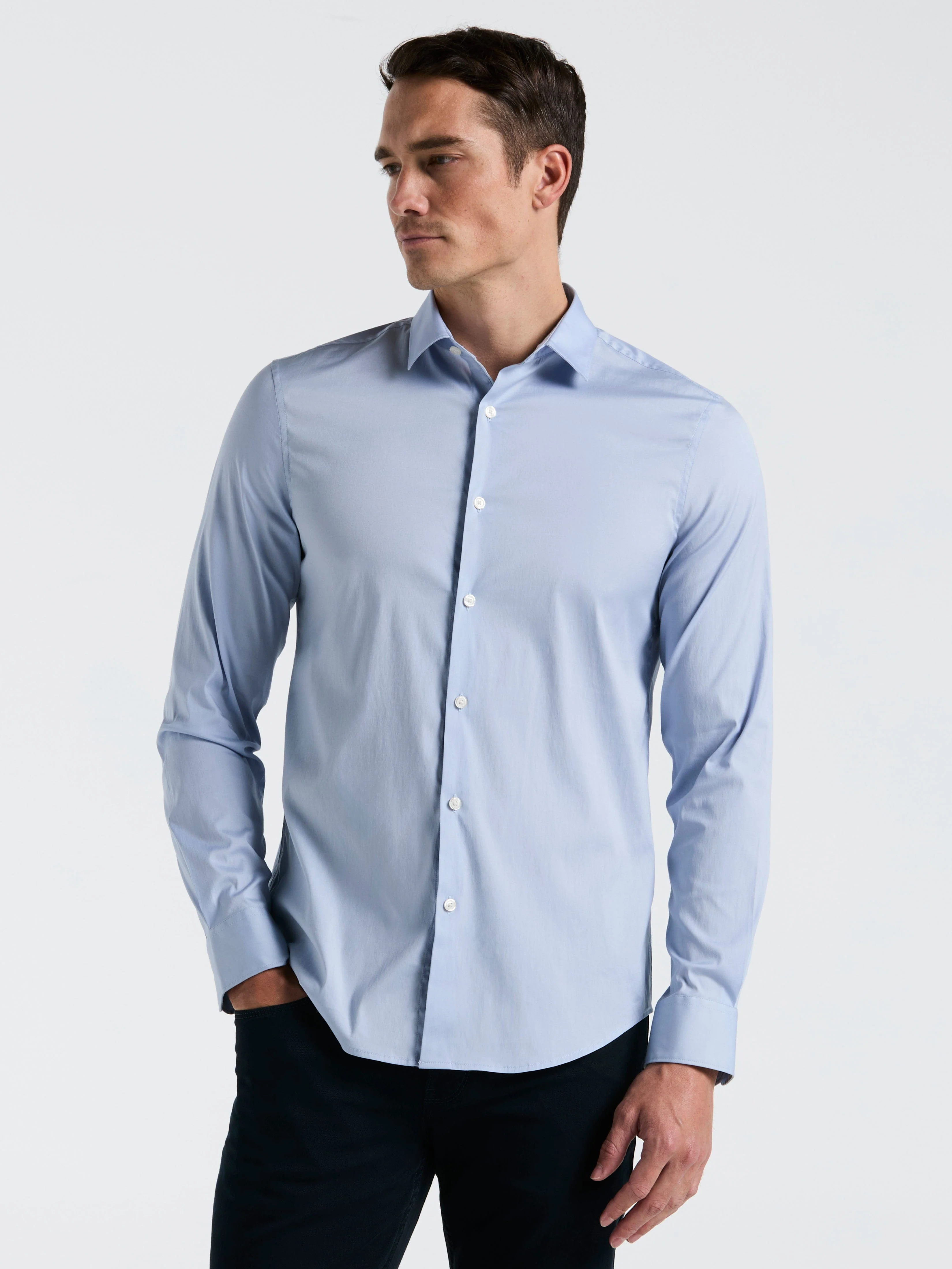 Slim Fit Smart Dress Shirt - Image 7
