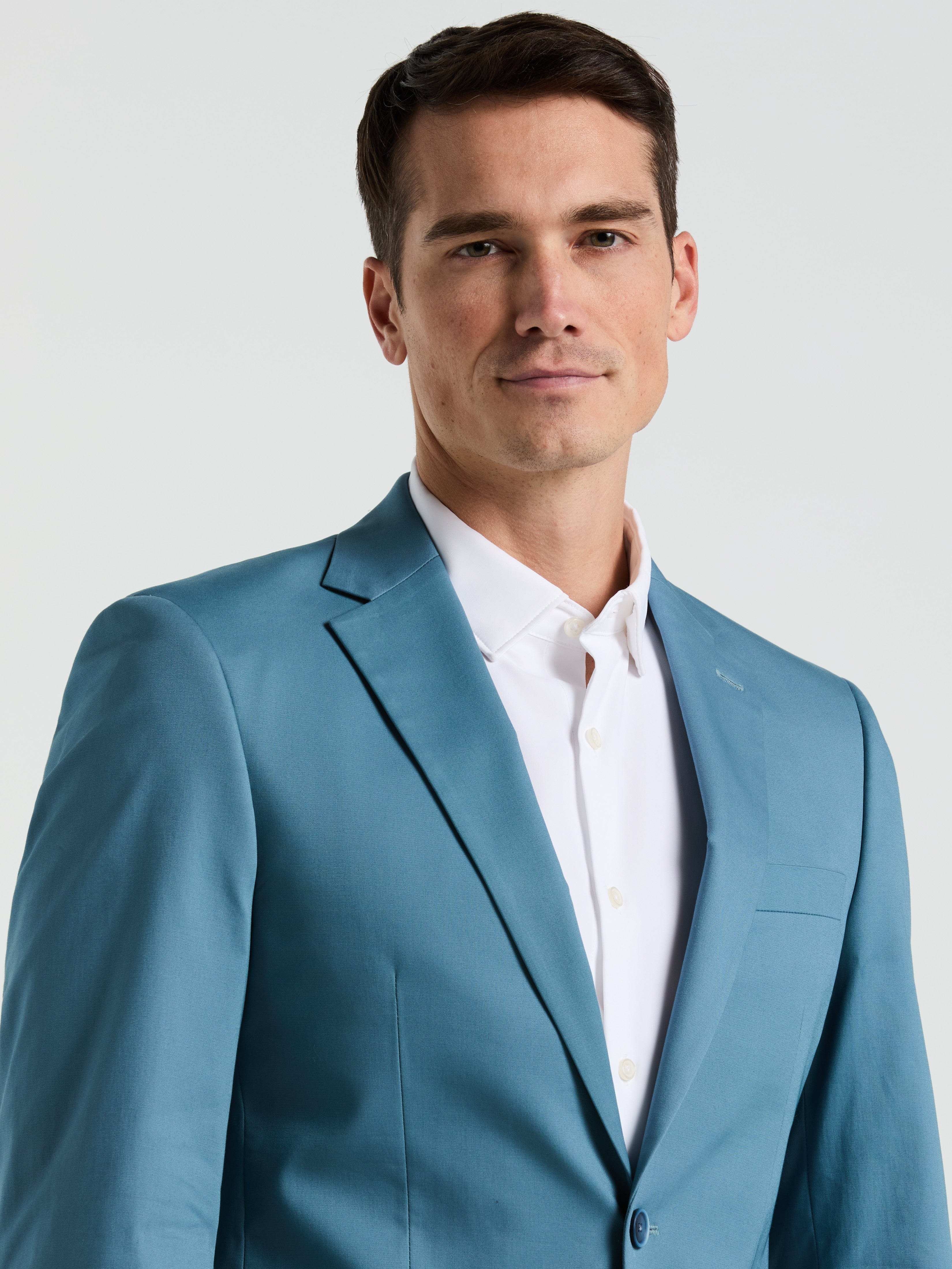 Slim Fit Cotton Blend Suit Jacket - Image 2