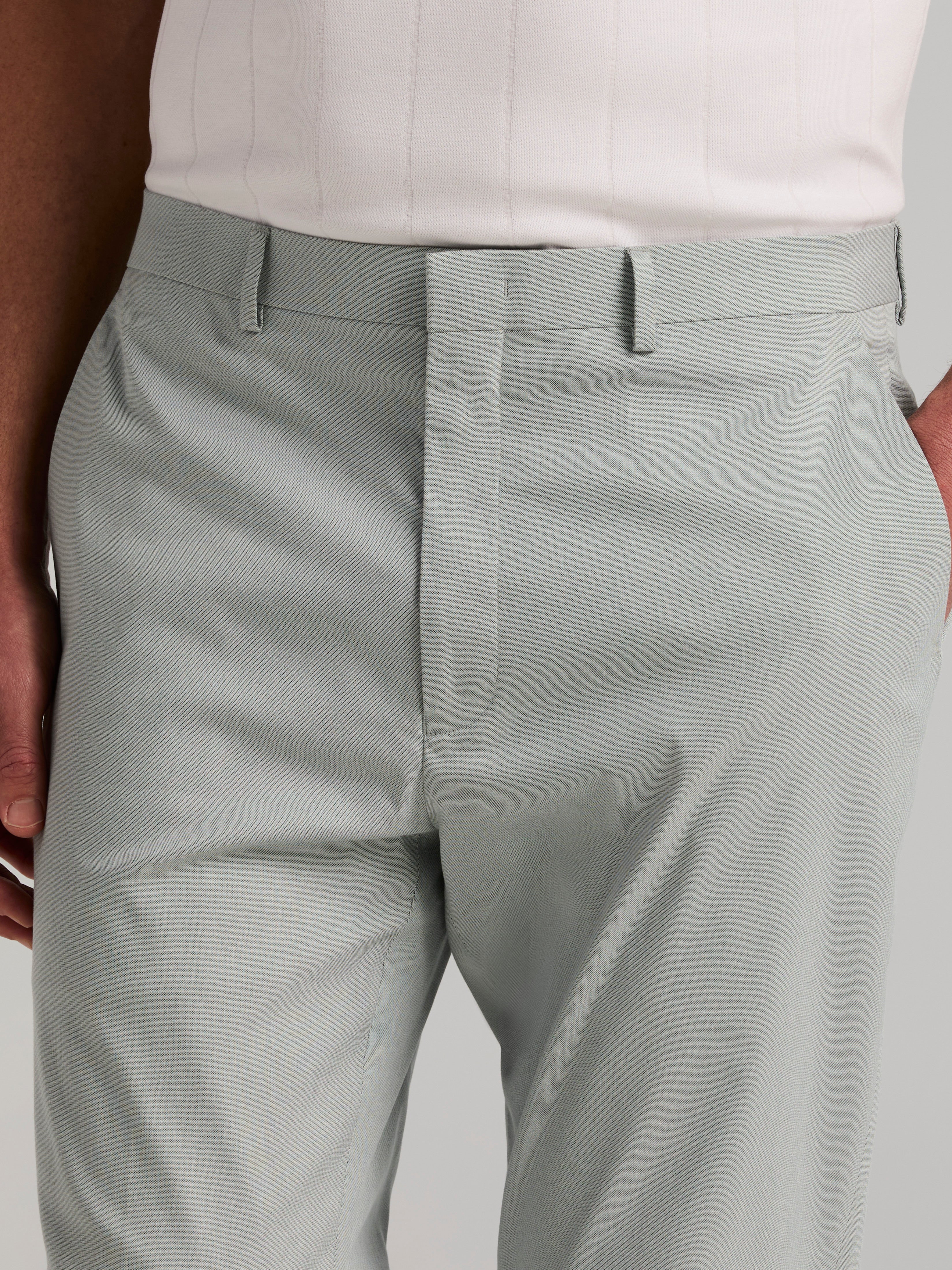 Slim Fit Stretch Flat Front Dress Pant - Image 3