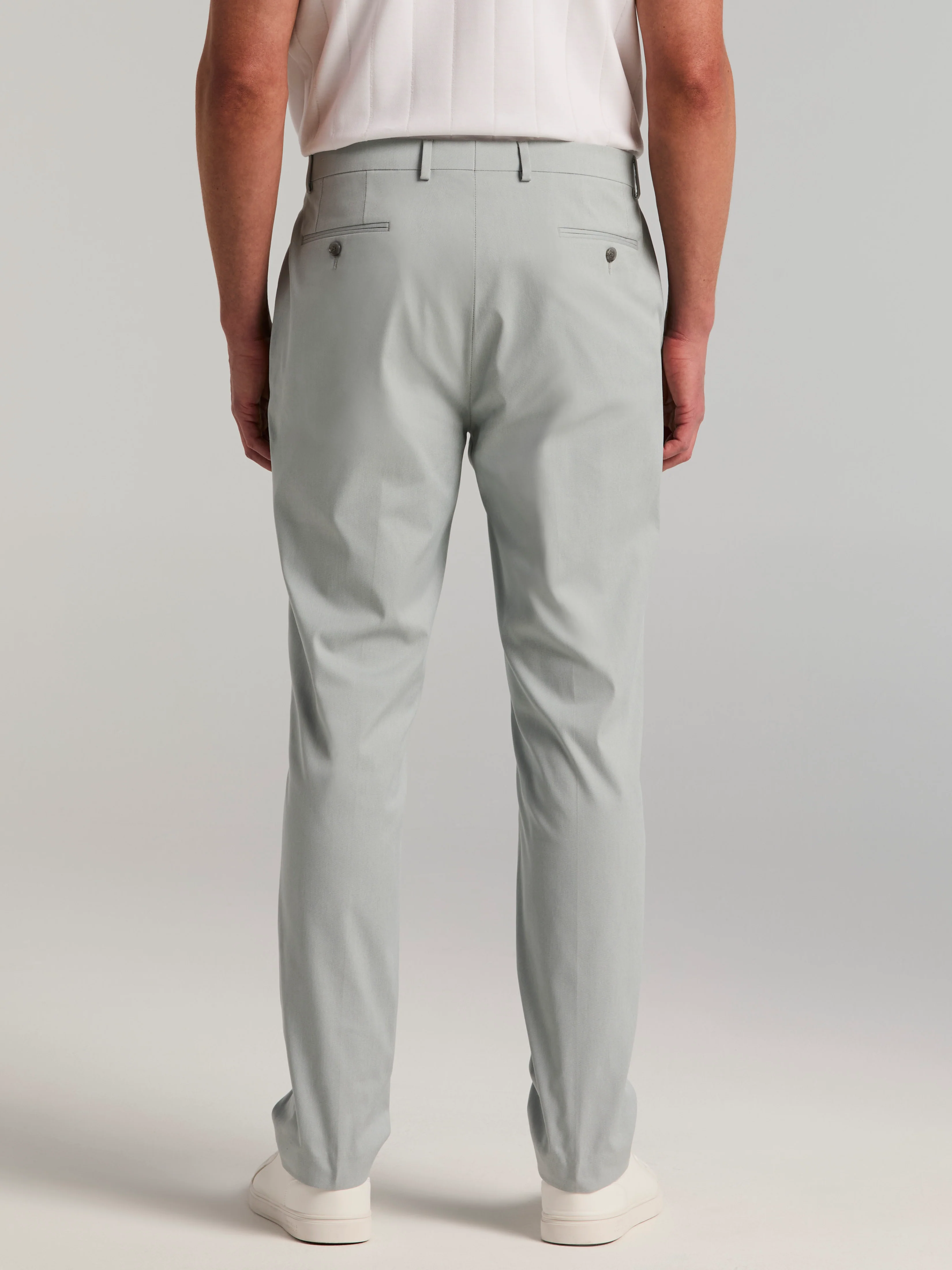 Slim Fit Stretch Flat Front Dress Pant - Image 4