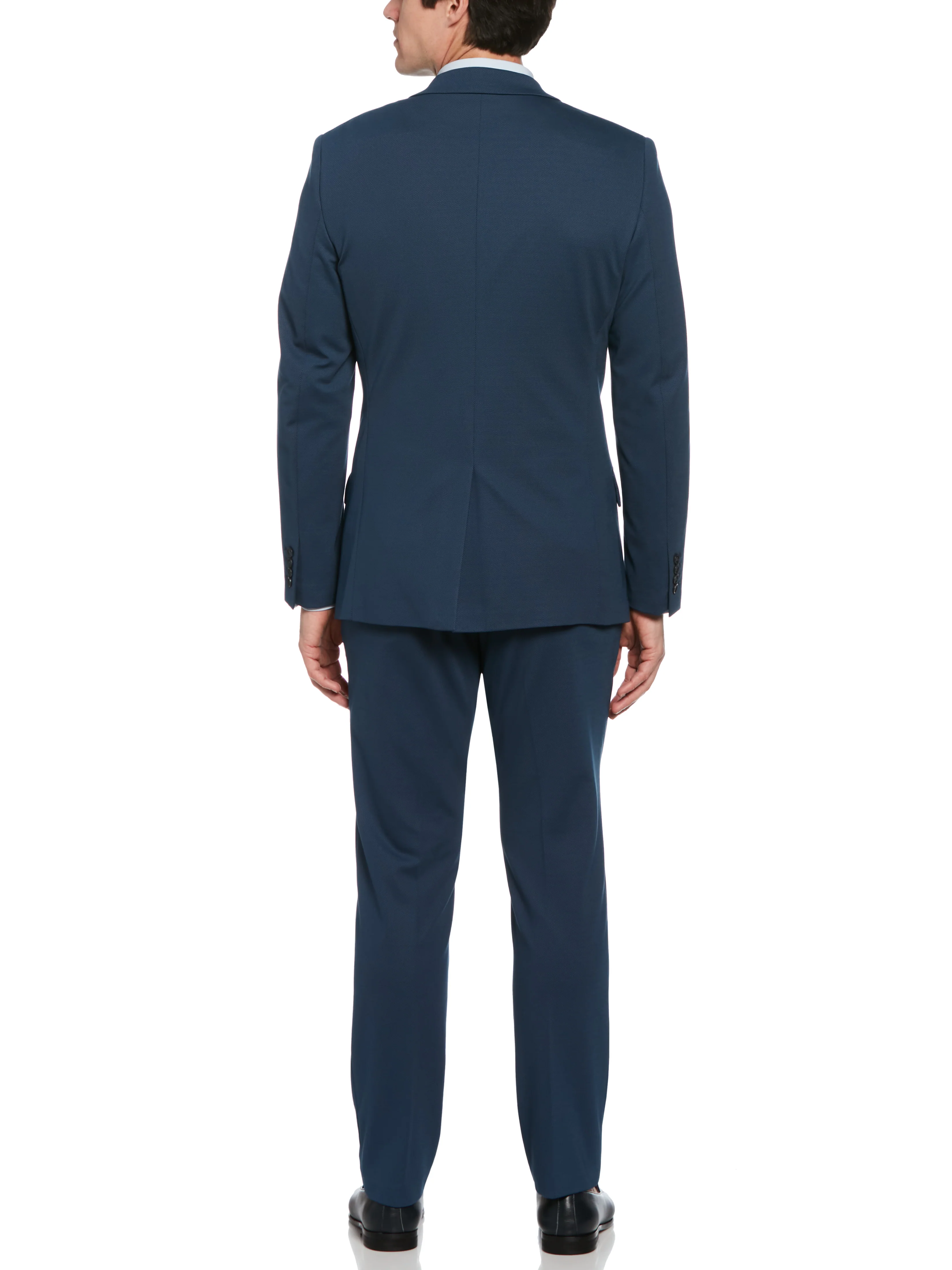 Slim Fit Pindot Stretch Knit Suit Jacket - Image 4