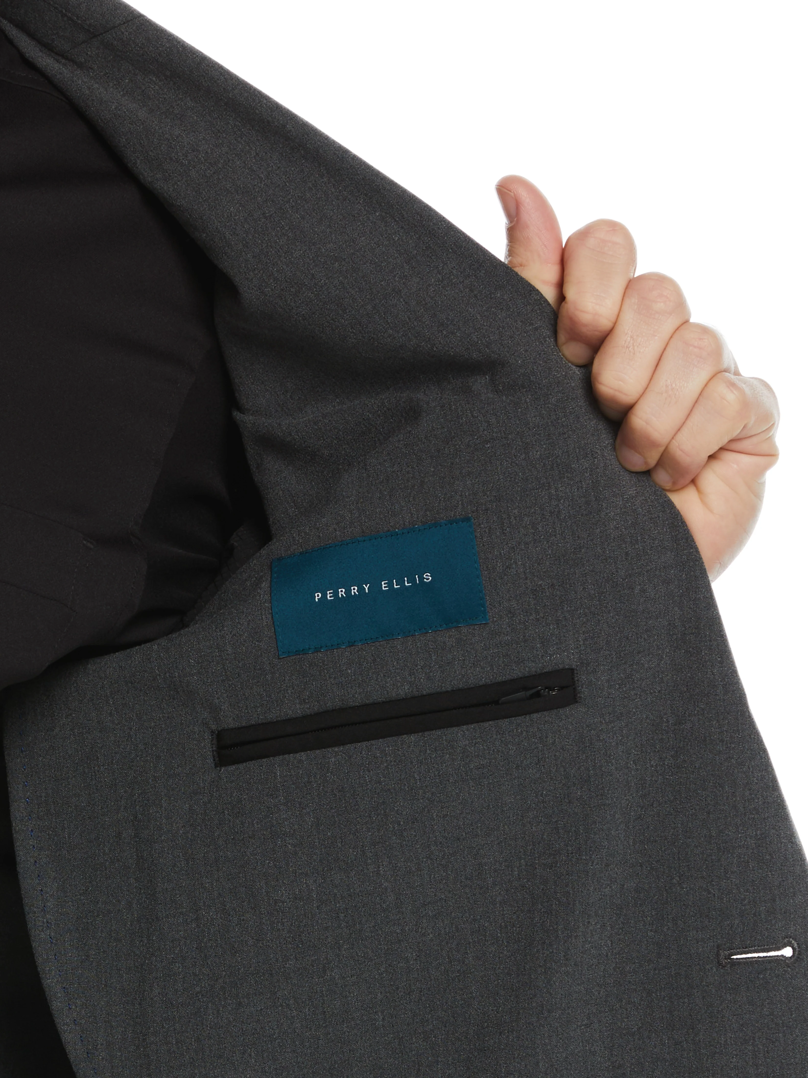Slim Fit Stretch Textured Tech Suit Jacket - Image 12