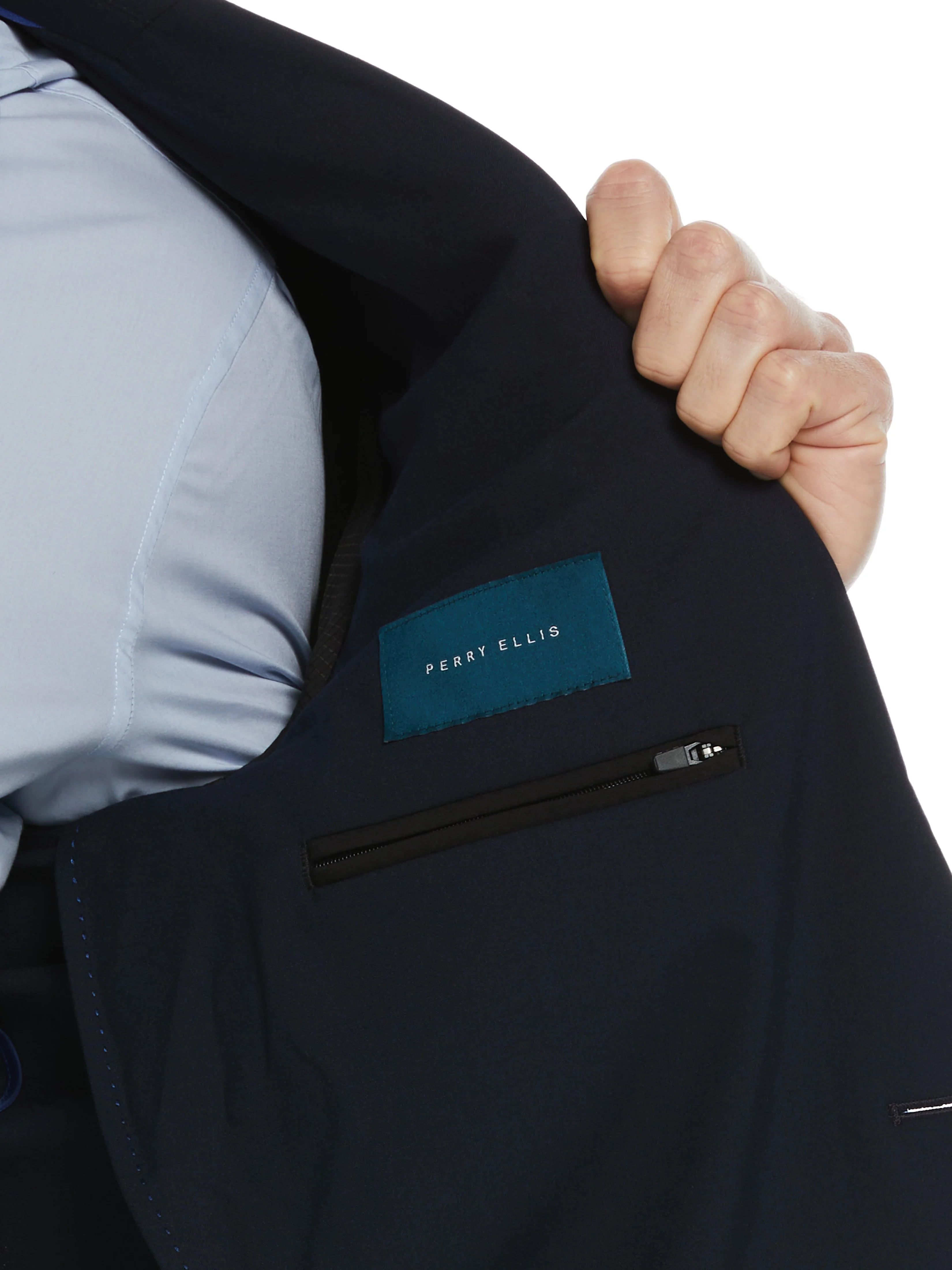 Slim Fit Stretch Textured Tech Suit Jacket - Image 6