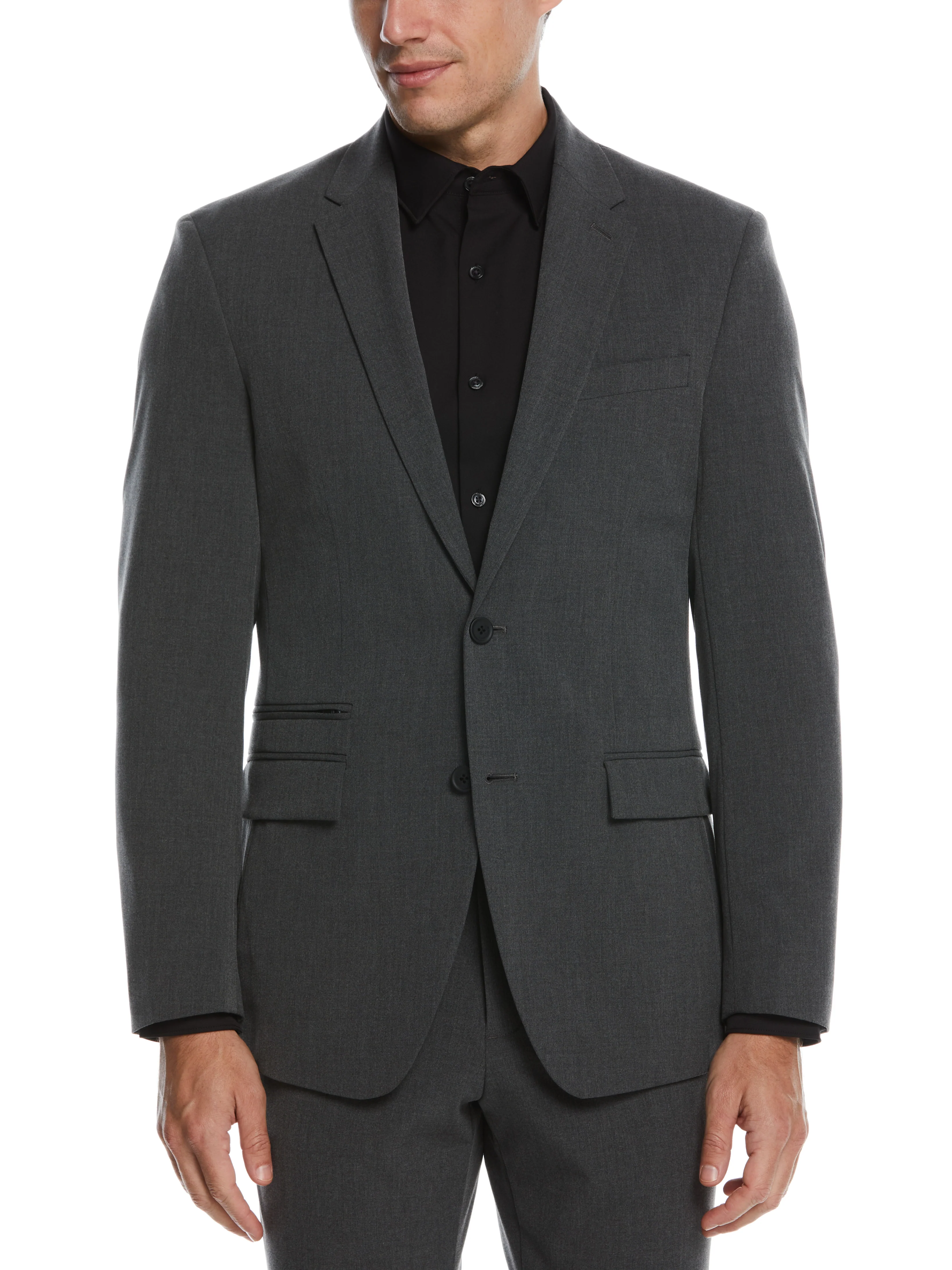 Slim Fit Stretch Textured Tech Suit Jacket - Image 7