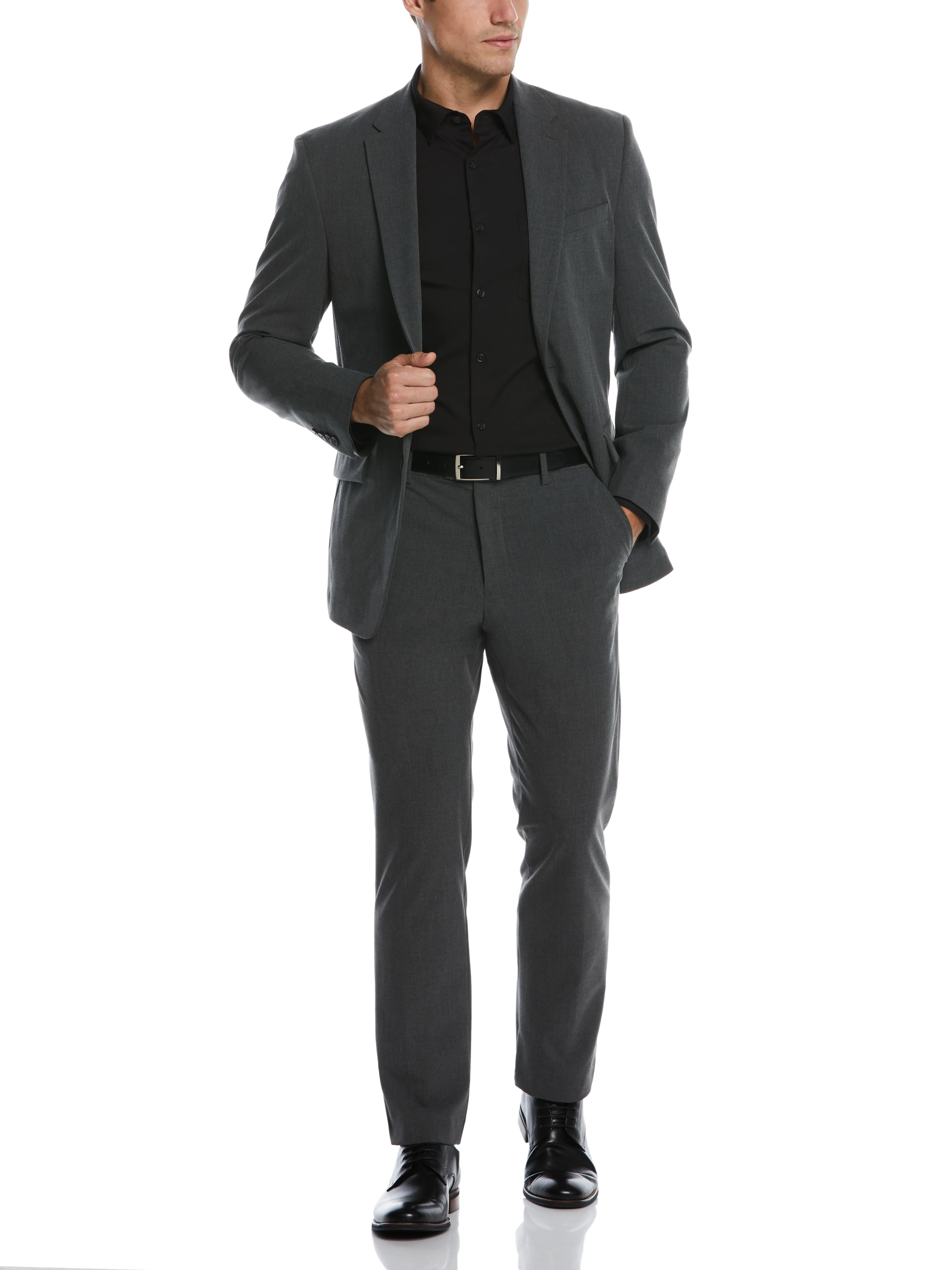 Slim Fit Stretch Textured Tech Suit Jacket - Image 9